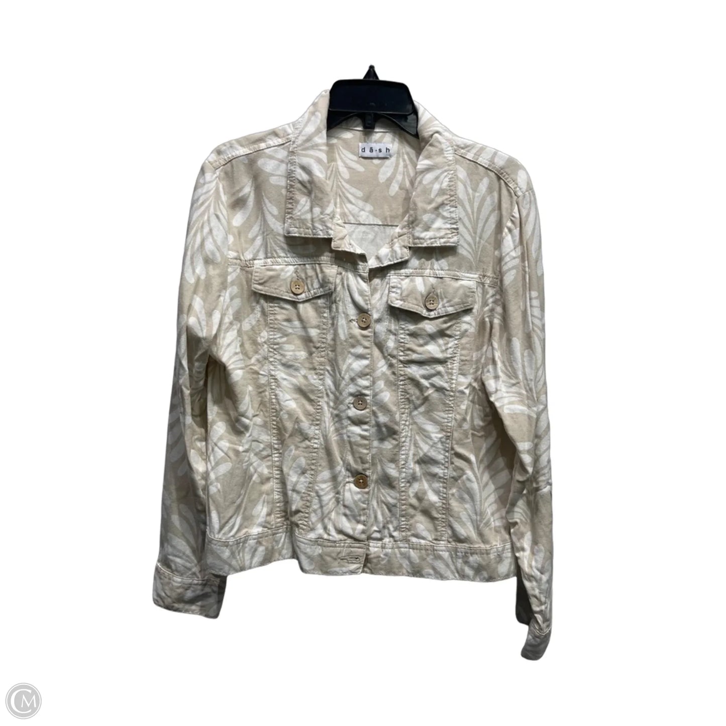 Jacket Other By Dash In Tan & White, Size: L