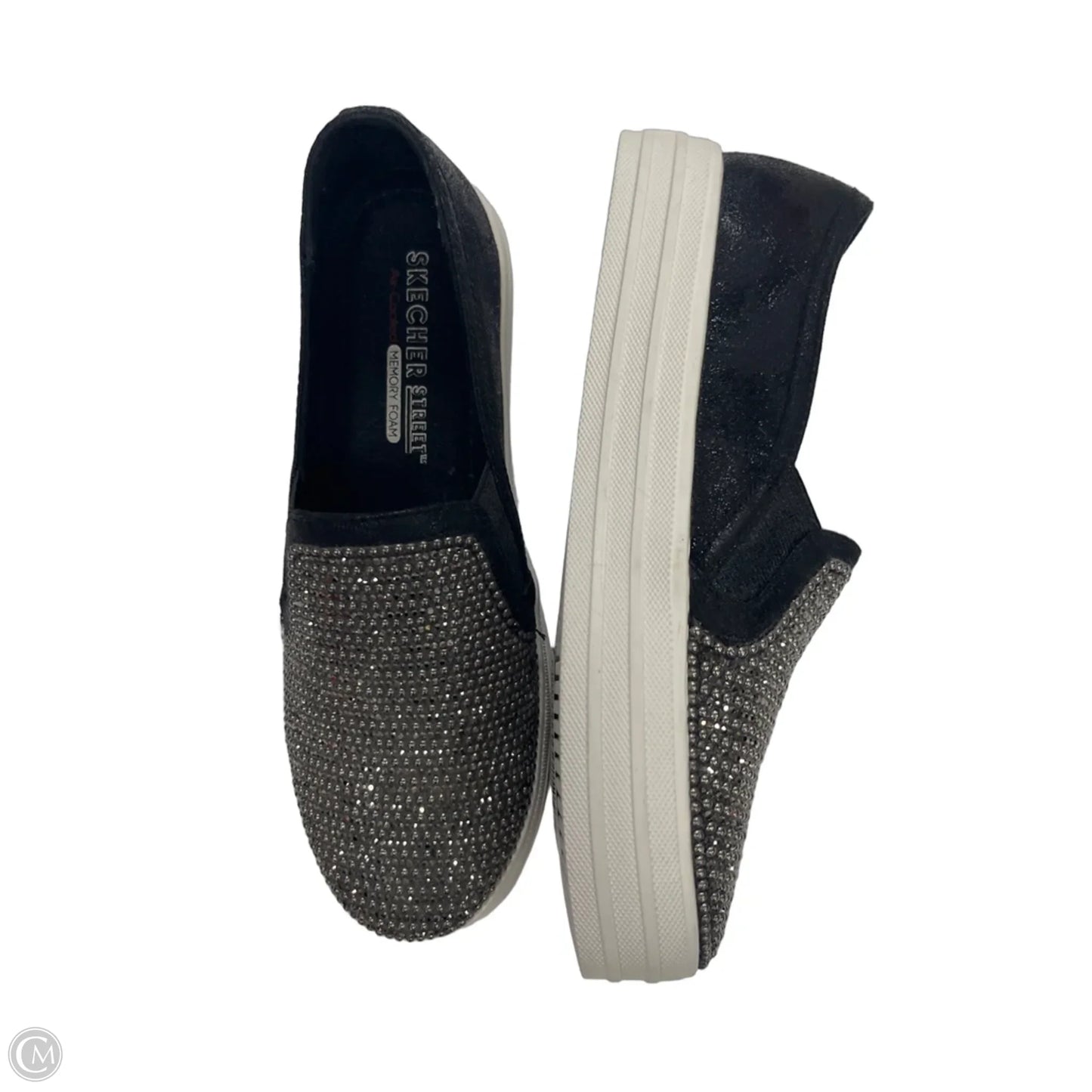 Shoes Flats By Skechers In Silver, Size: 6