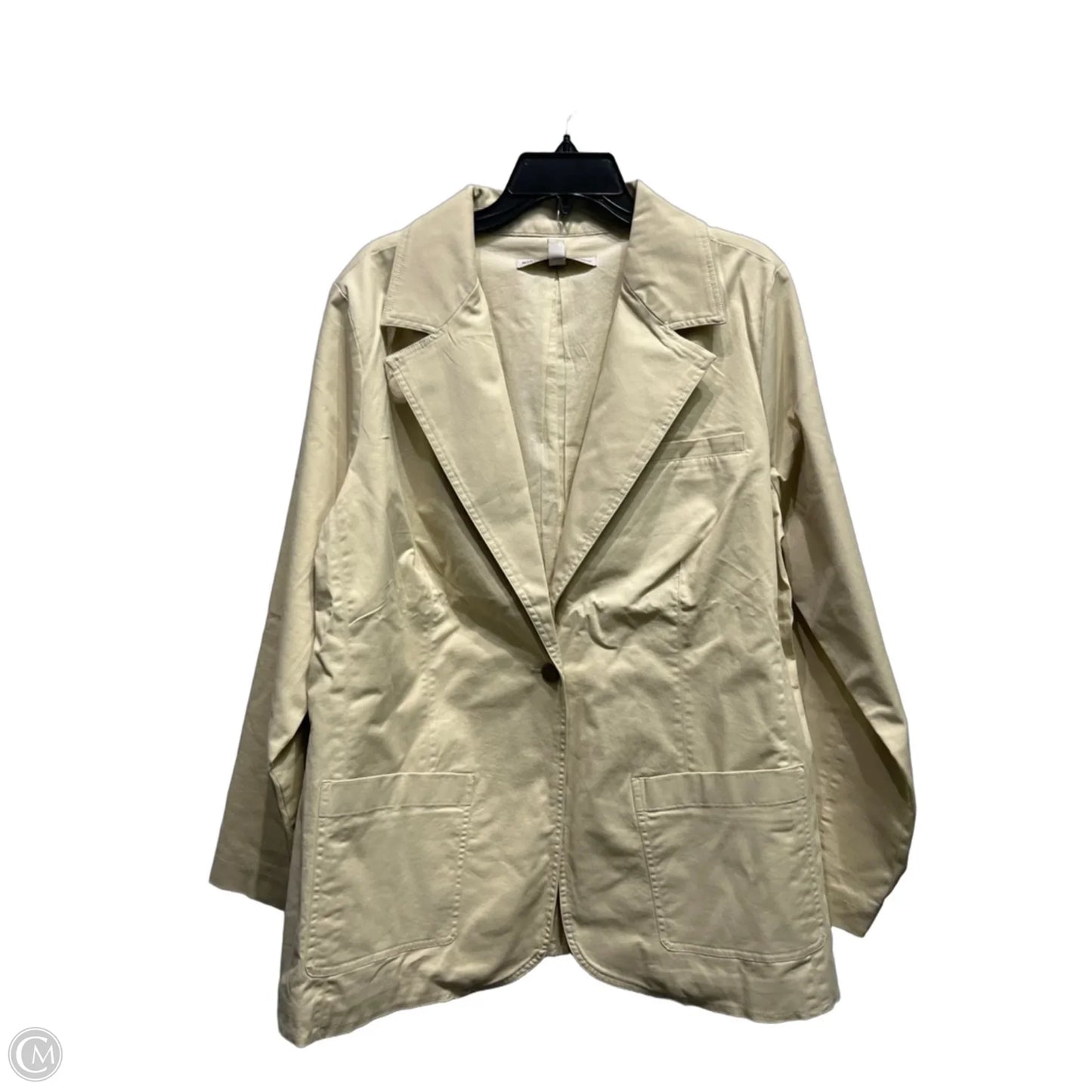 Blazer By MARTHA STEWART In Tan, Size: 1x