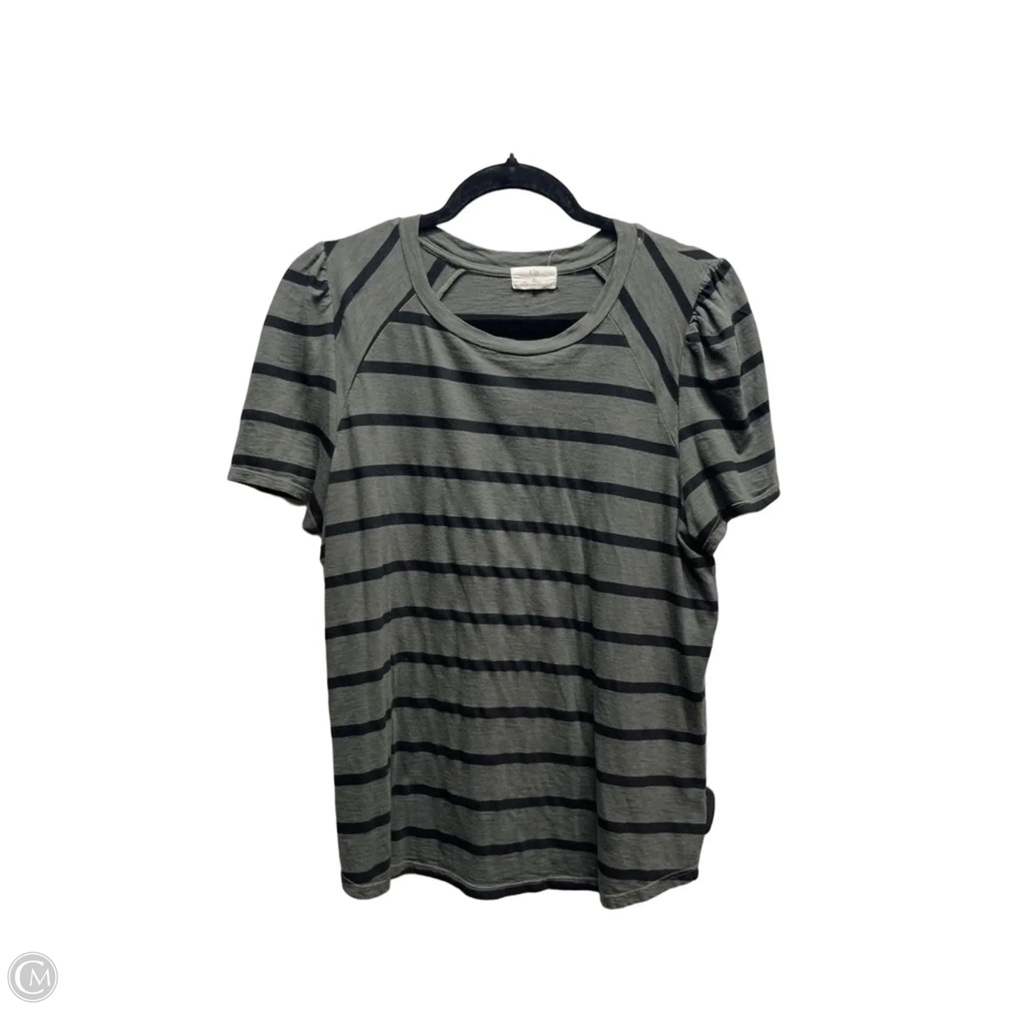 Top Short Sleeve By T.la In Black & Green, Size: L