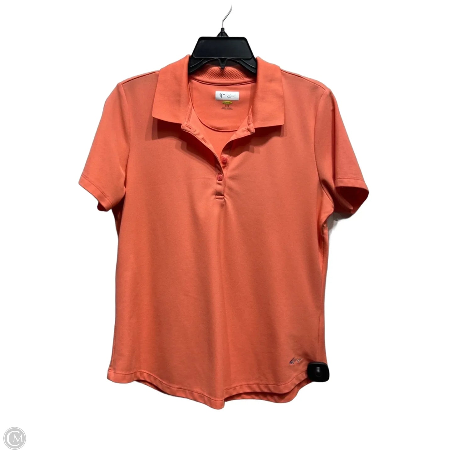 Top Short Sleeve By Greg Norman In Paisley Print, Size: L
