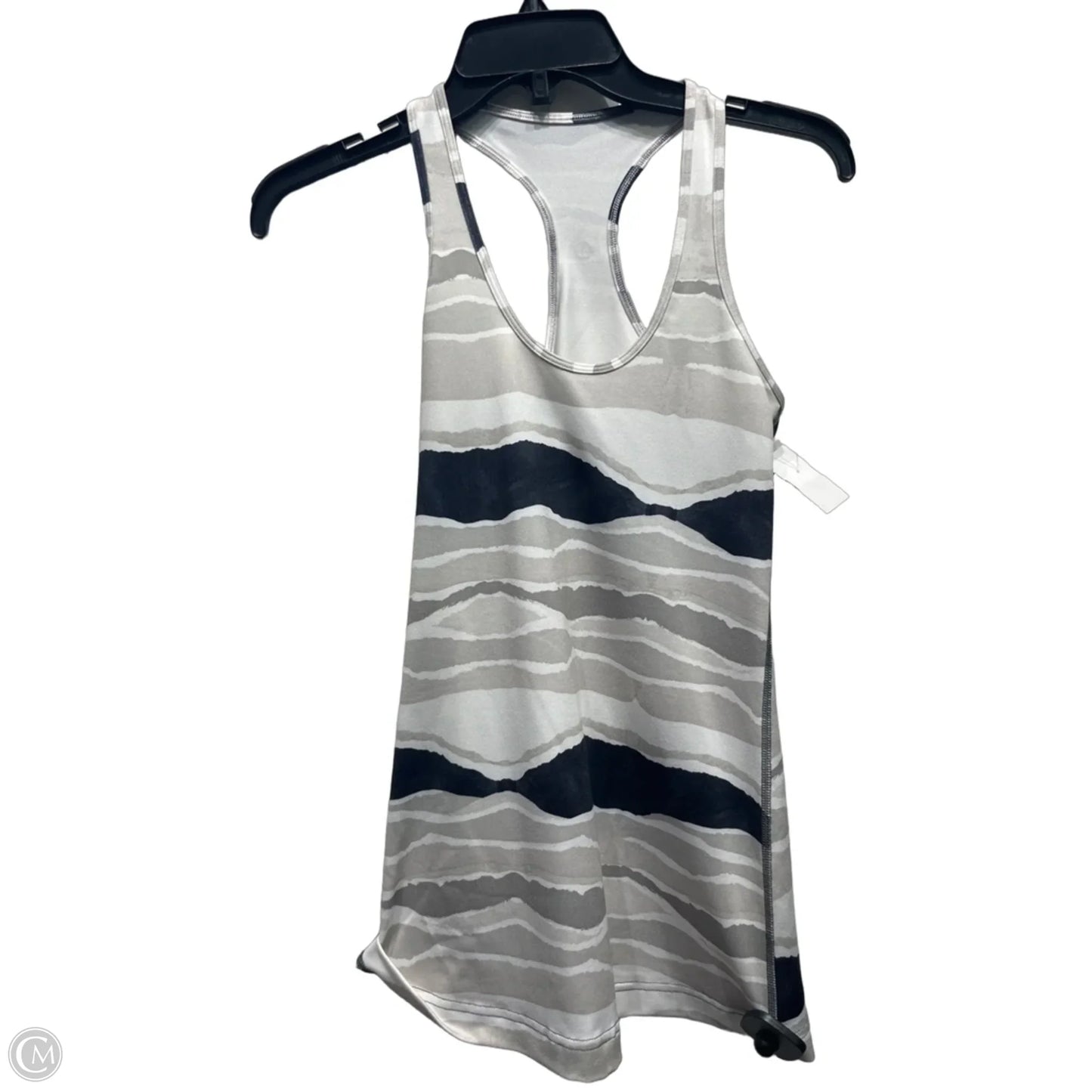 Athletic Tank Top By Lululemon In Grey & Tan, Size: S