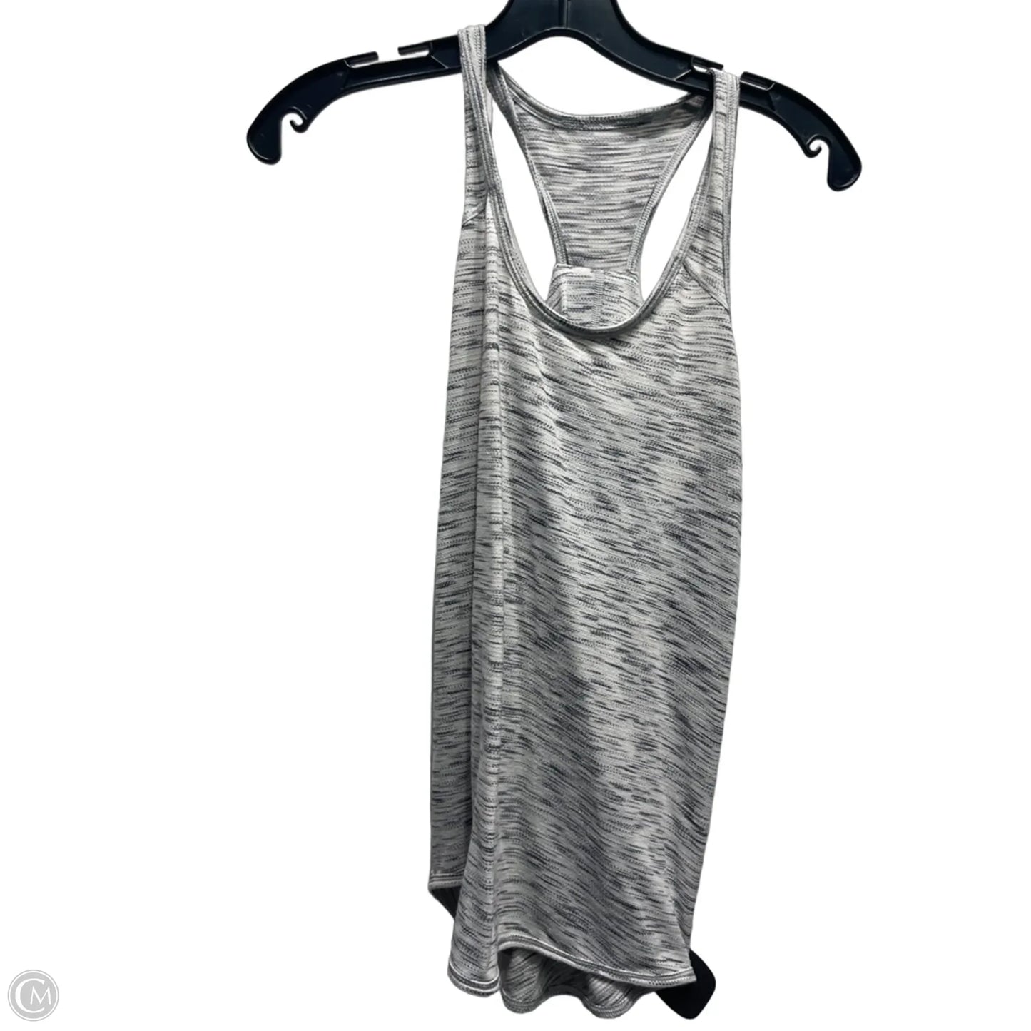 Athletic Tank Top By Lululemon In Grey & White, Size: M
