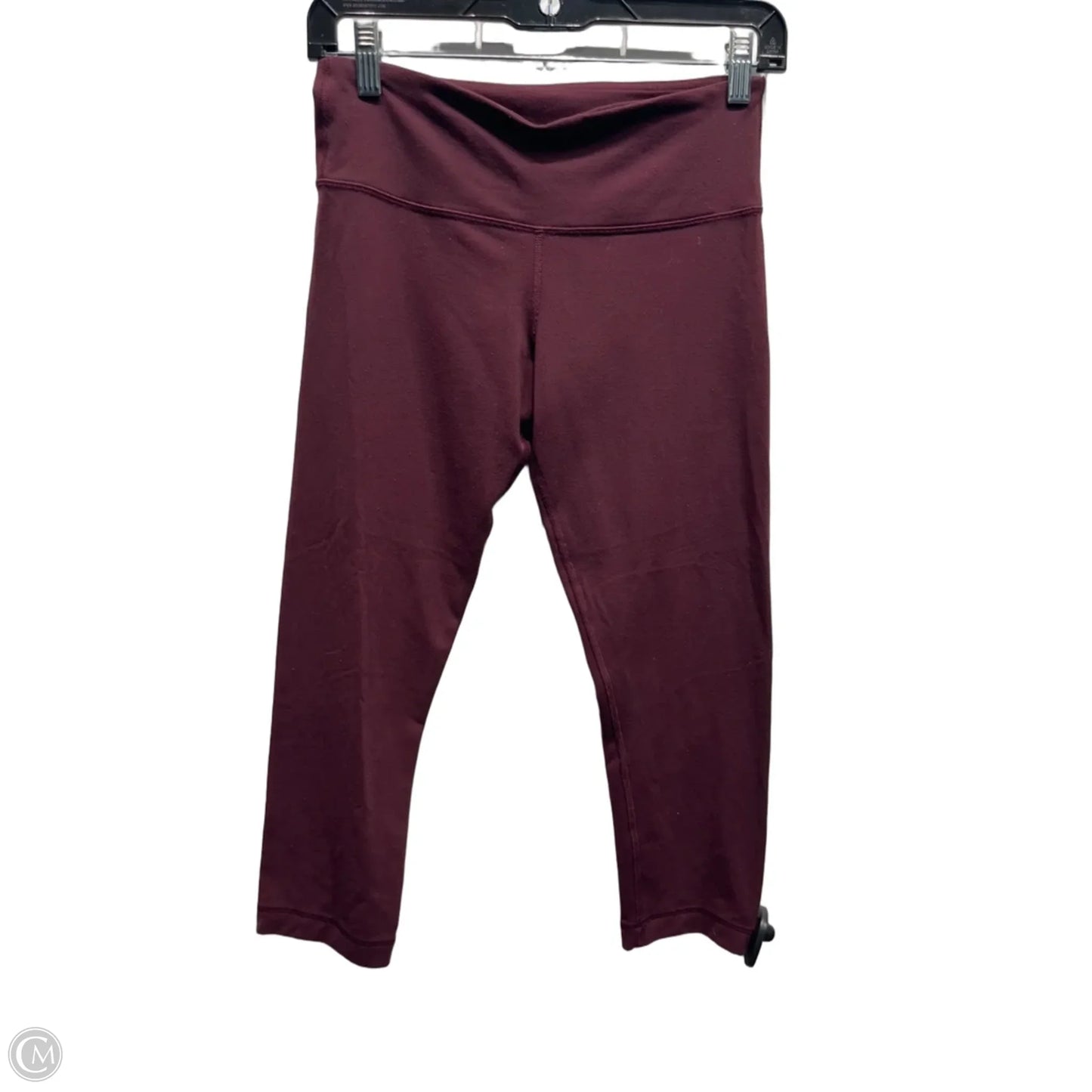 Athletic Leggings Capris By Lululemon In Maroon, Size: 6
