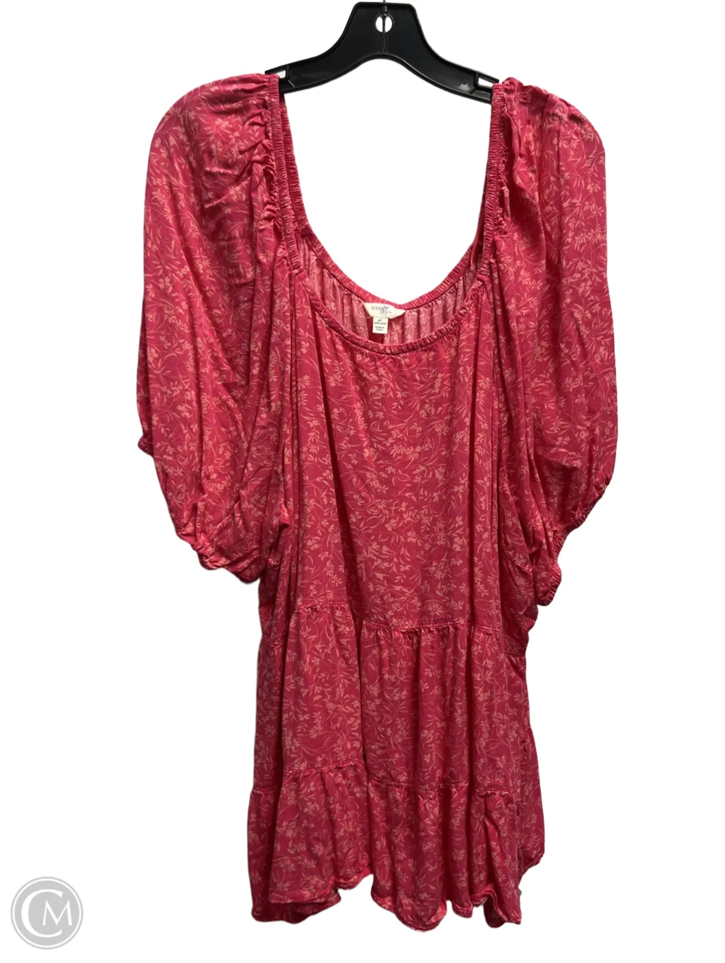 Top Short Sleeve By Terra & Sky In Pink, Size: 4x