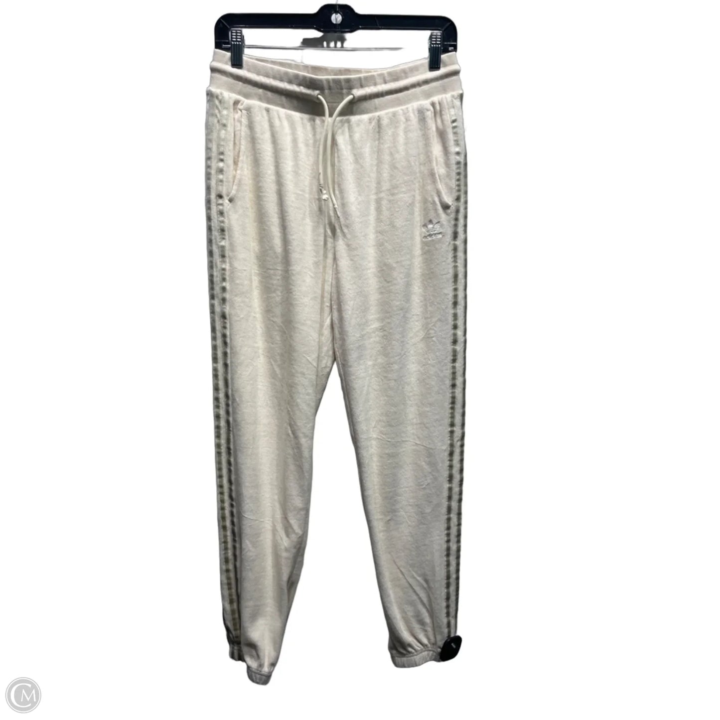 Pants Joggers By Adidas In Cream, Size: M