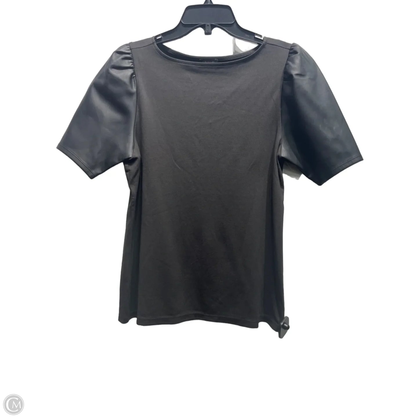 Top Short Sleeve By Ann Taylor In Black, Size: Xs
