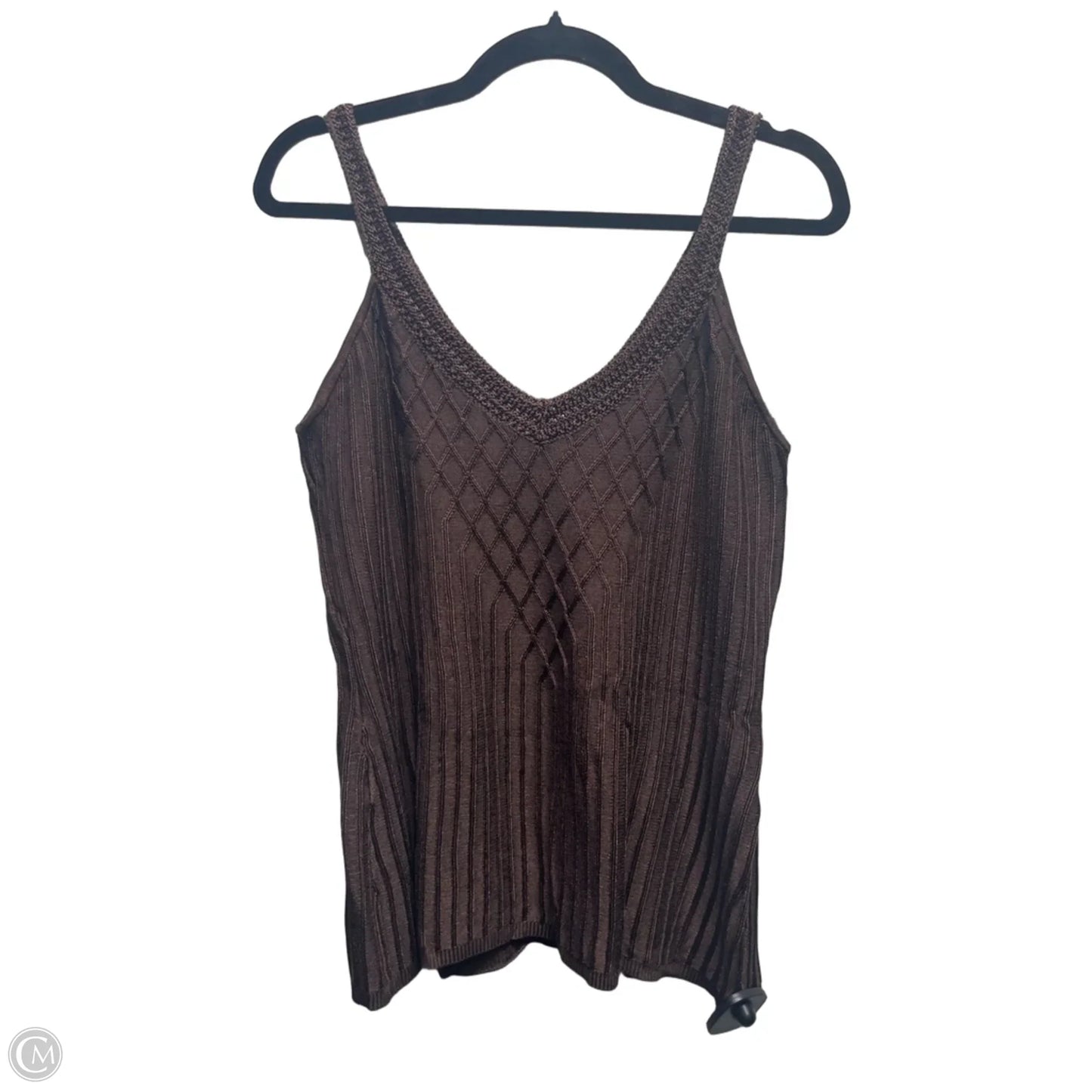 Top Sleeveless By White House Black Market In Brown, Size: L