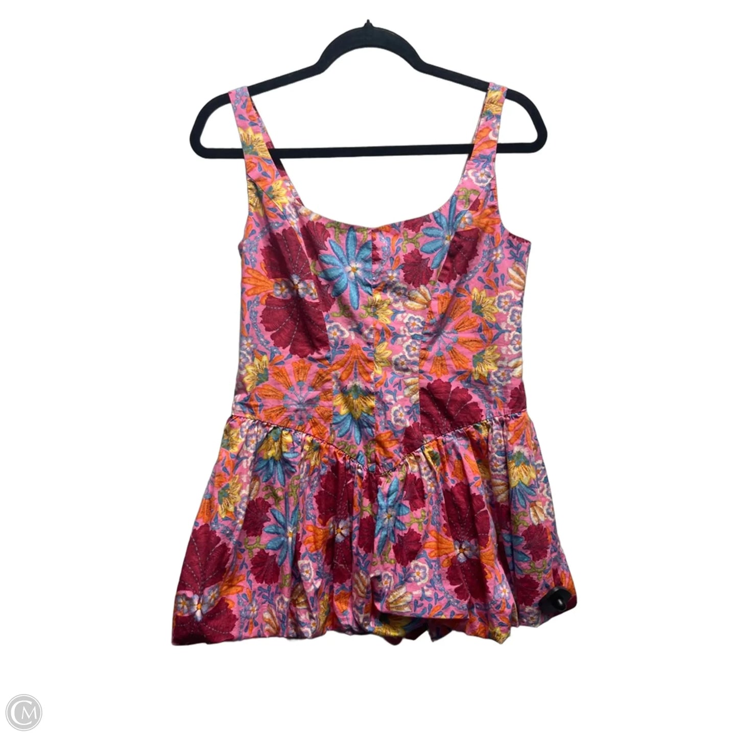 Romper By Olivaceous In Blue & Pink, Size: M