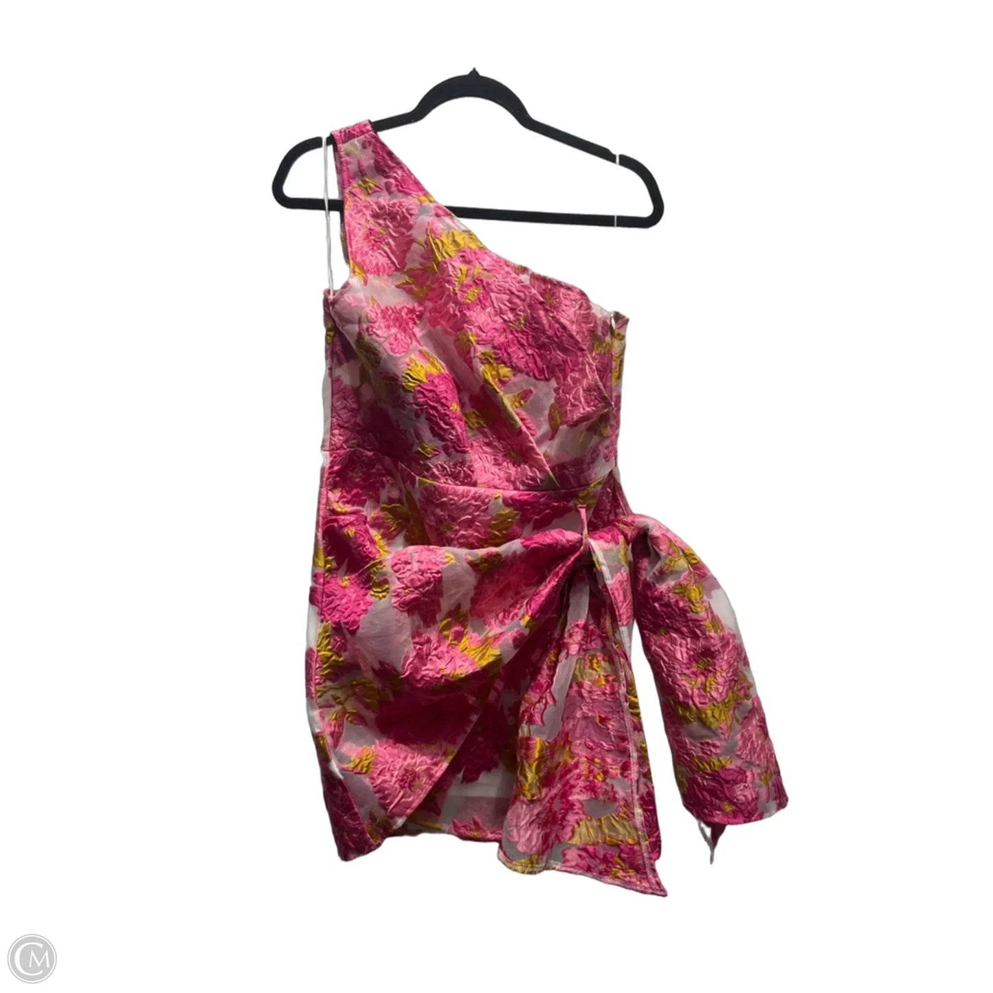 Dress Party Short By REVERSE In Pink & Yellow, Size: 10