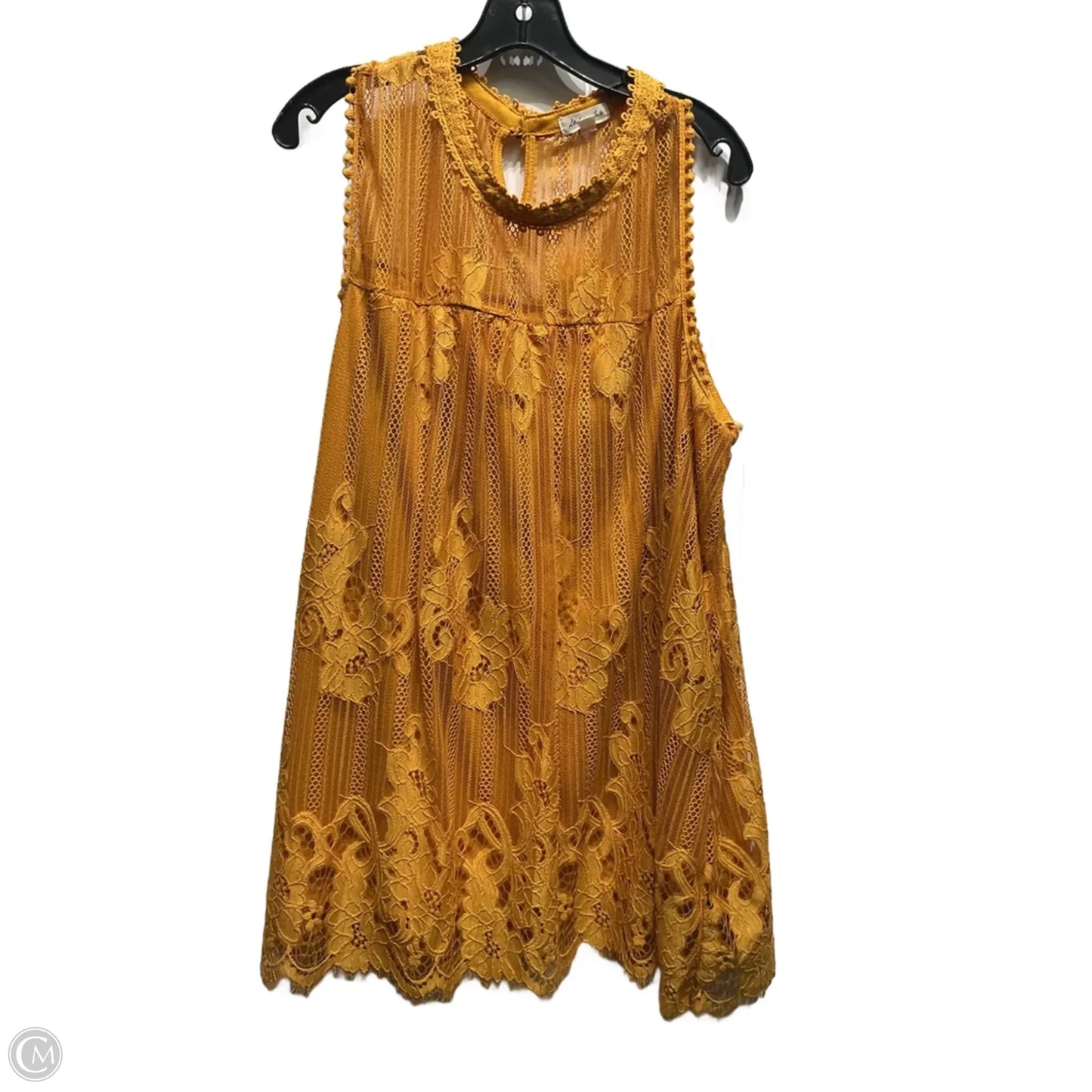 Top Sleeveless By SKYLAR + JADE In Yellow, Size: 3x