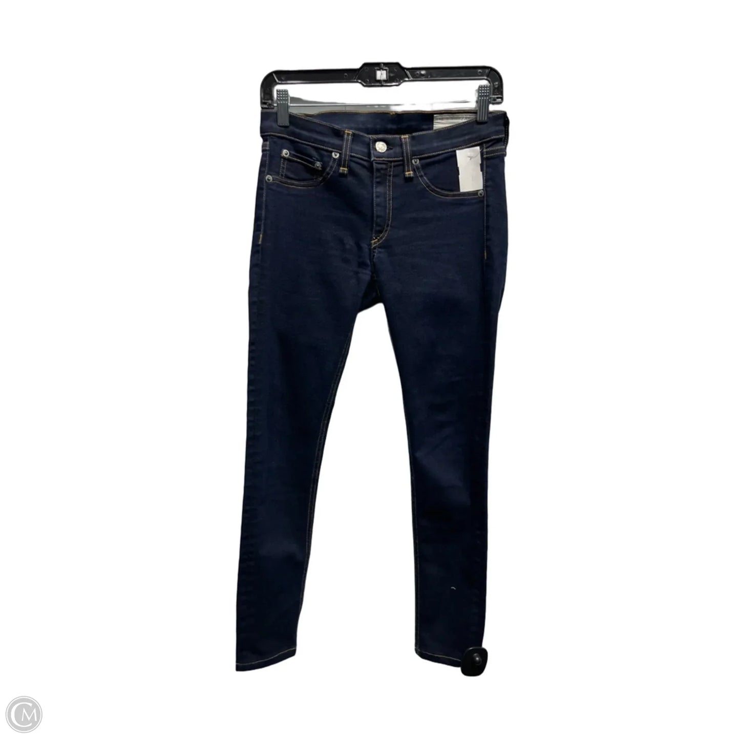 Jeans Skinny By Rag And Bone In Blue Denim, Size: 4