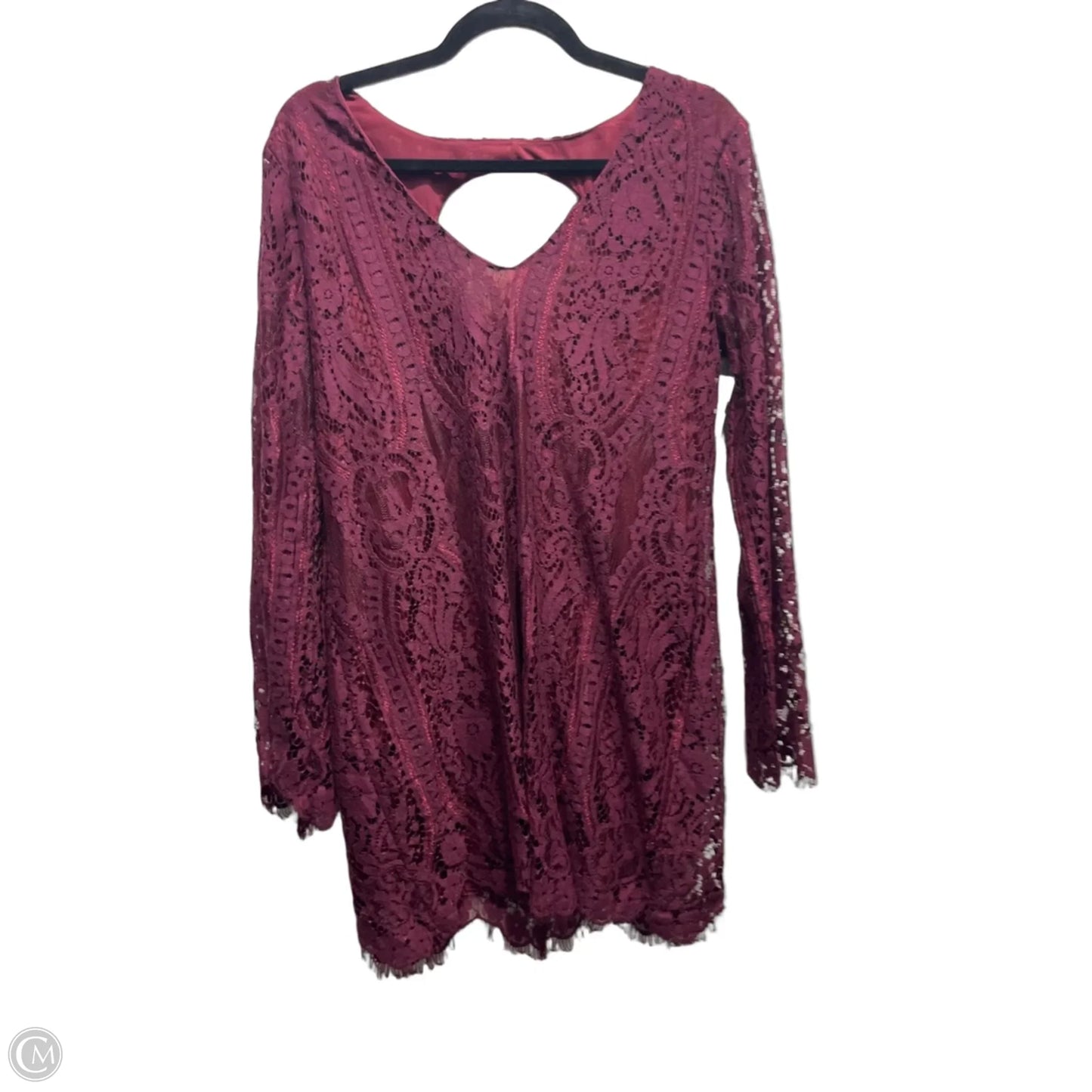 Dress Party Short By Miami In Maroon, Size: M
