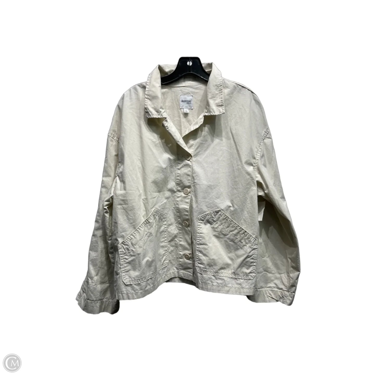 Top Long Sleeve By Kensie In Cream, Size: L