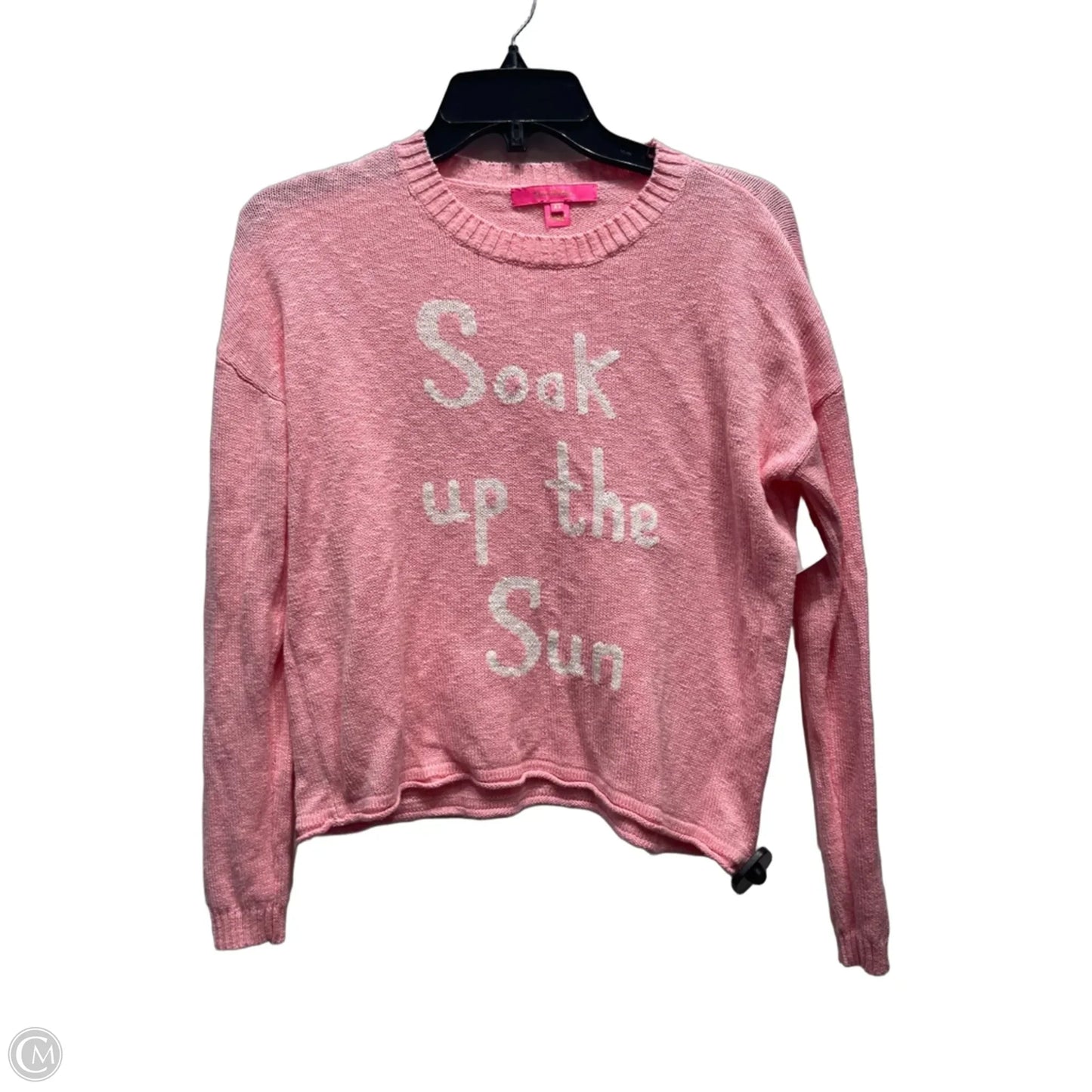 Sweater Designer By Lilly Pulitzer In Pink & White, Size: Xs