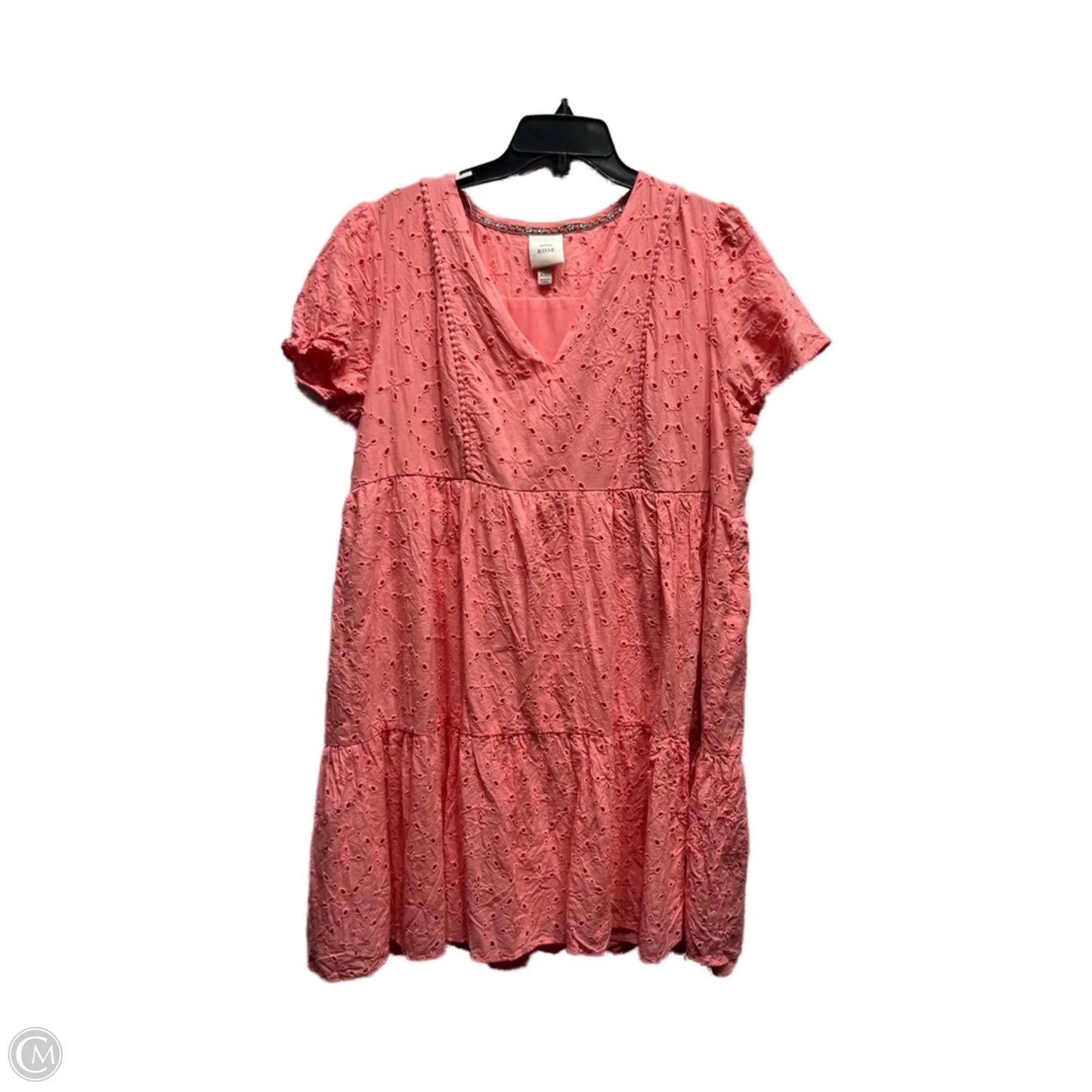 Dress Casual Midi By Knox Rose In Coral, Size: Xxl