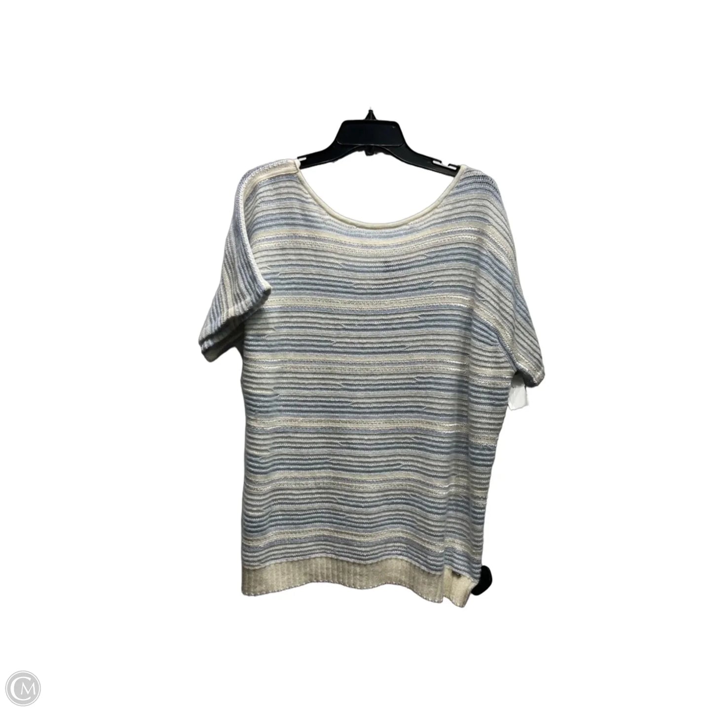 Sweater By St. John In Blue & Tan, Size: M