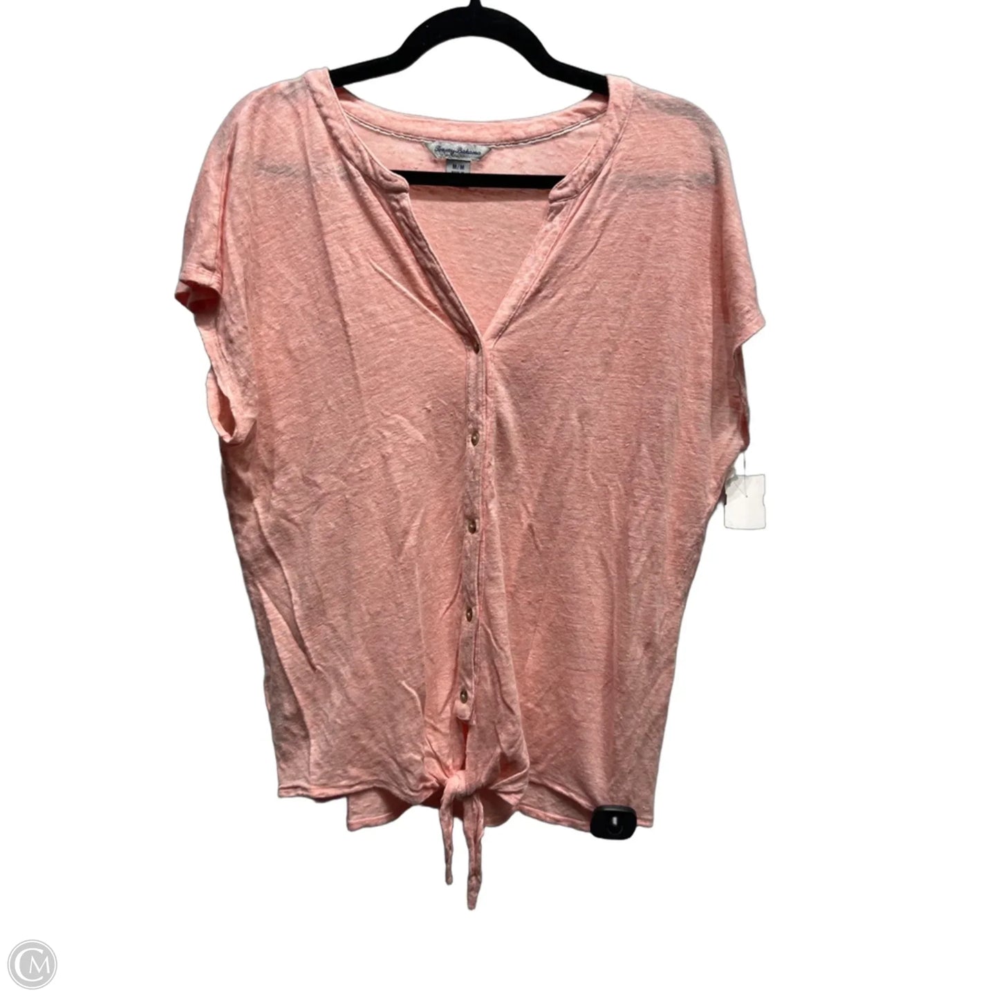 Top Short Sleeve By Tommy Bahama In Pink, Size: M