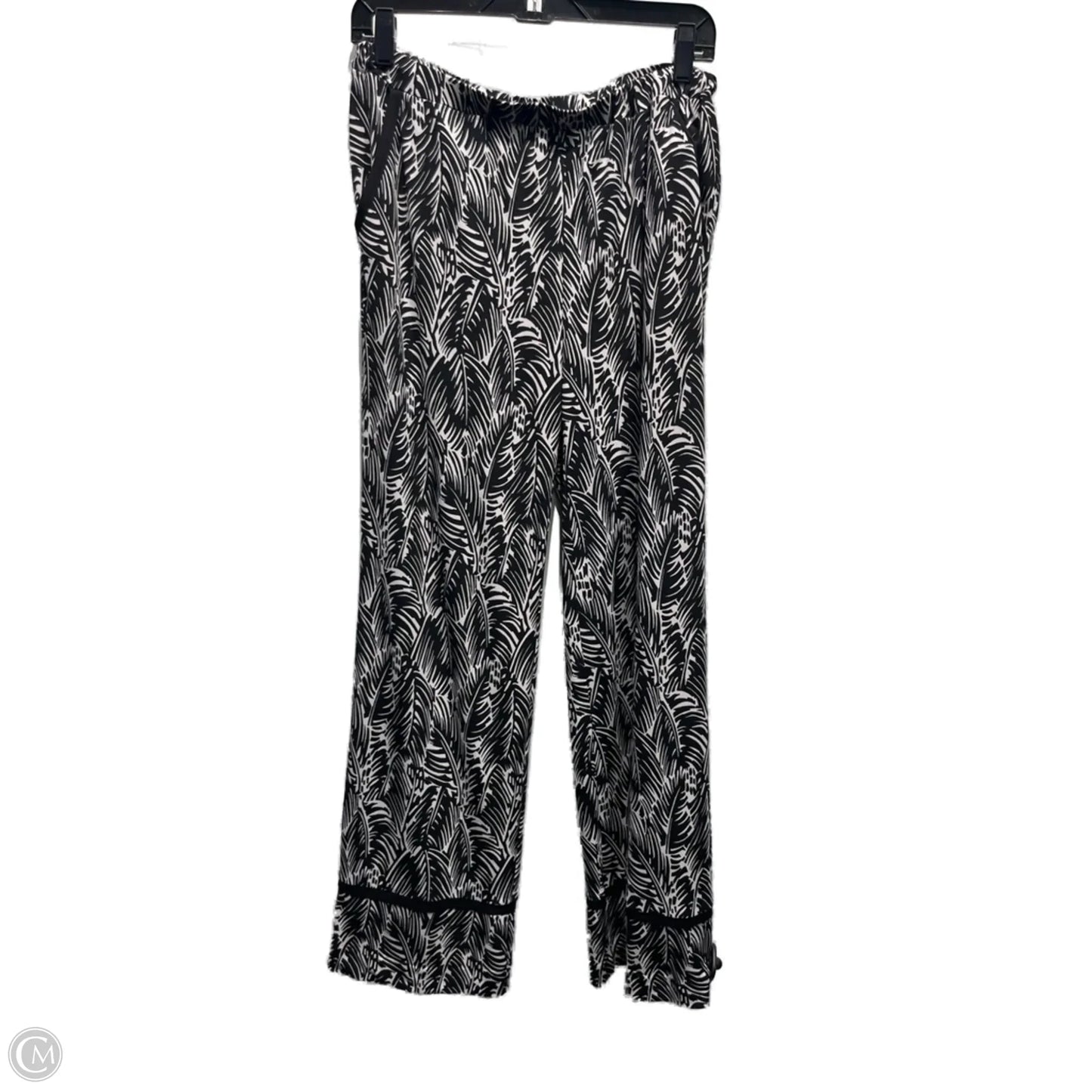 Pants Wide Leg By Michael By Michael Kors In Black & White, Size: S