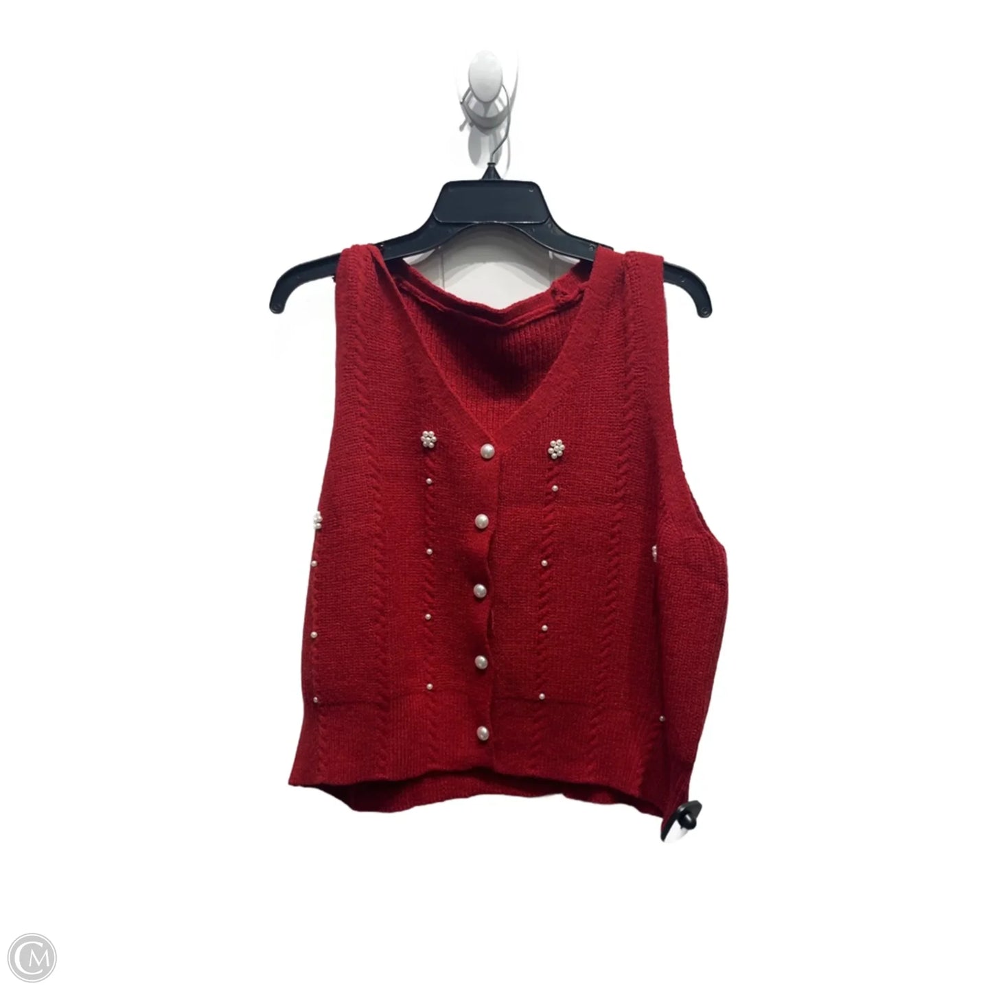 Vest Other By Shein In Red, Size: Xl