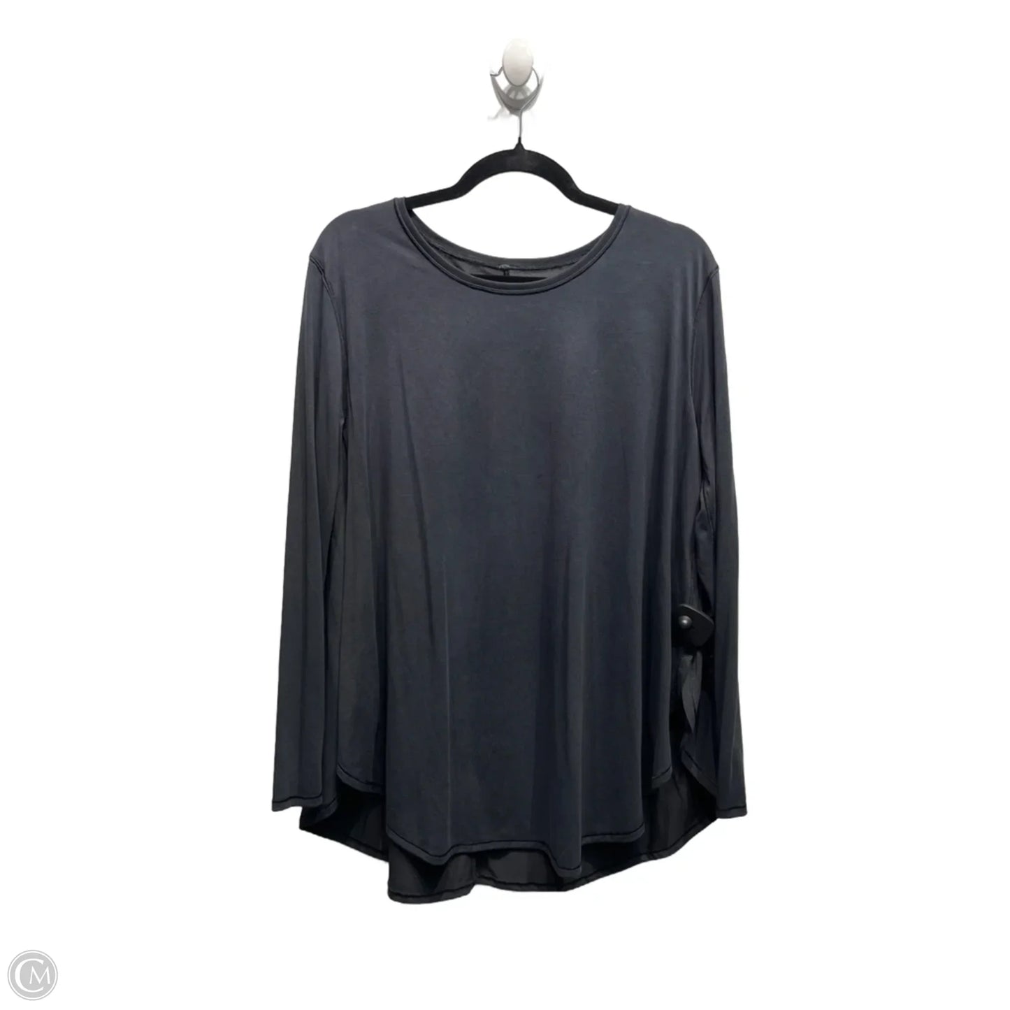 Athletic Top Long Sleeve Crewneck By Lululemon In Black, Size: M