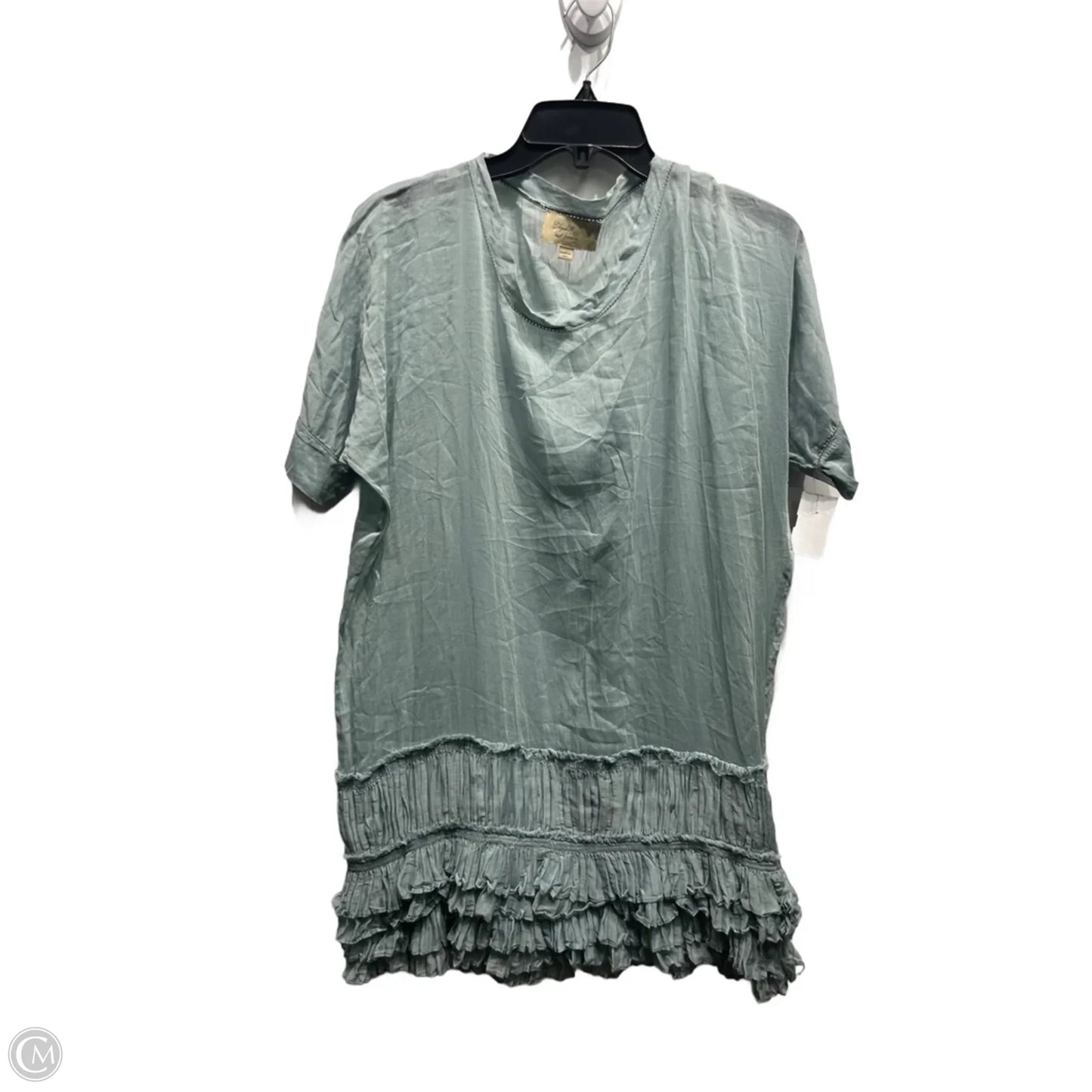 Blouse Short Sleeve By Elizabeth And James In Green, Size: S