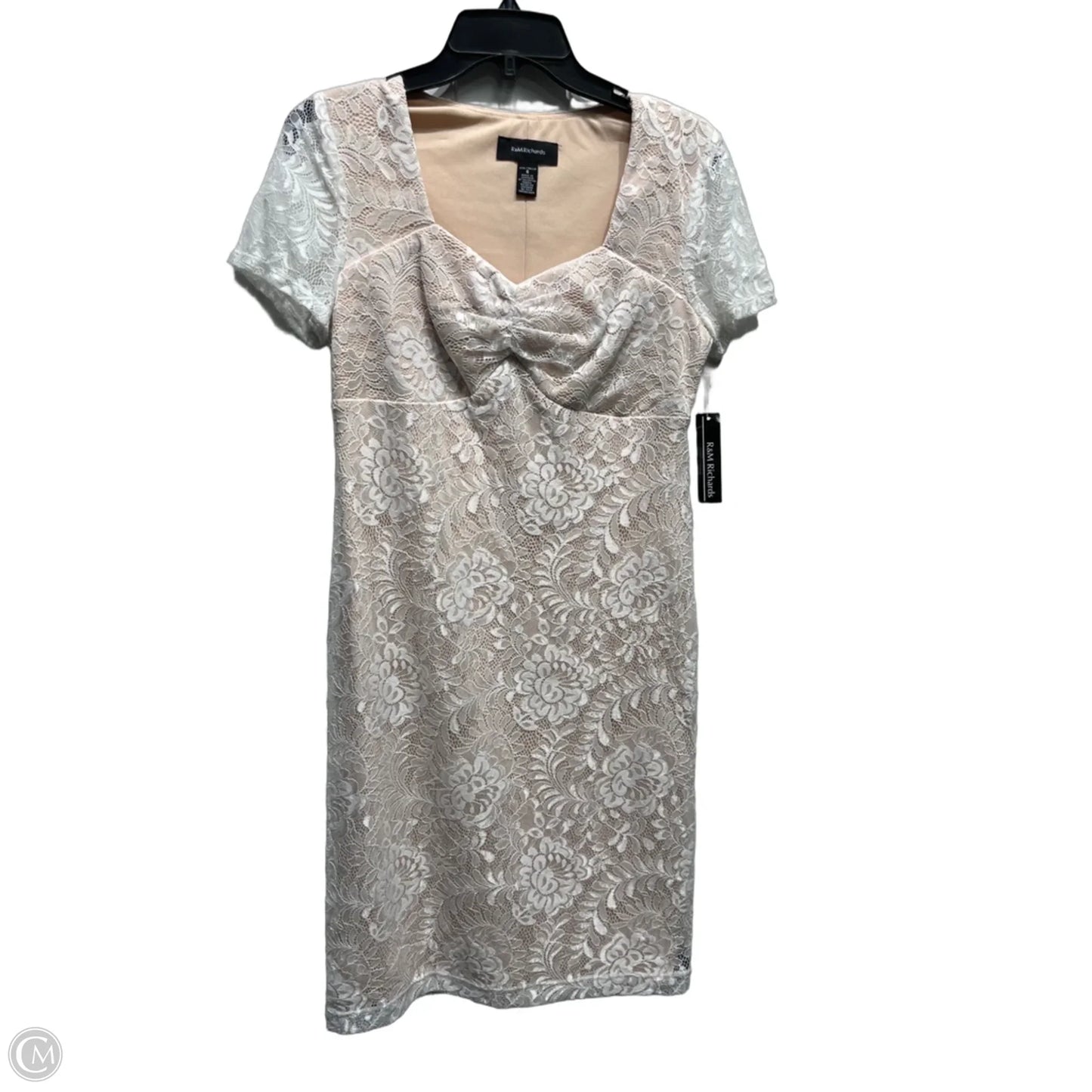 Dress Party Short By R And M Richards In White, Size: 6