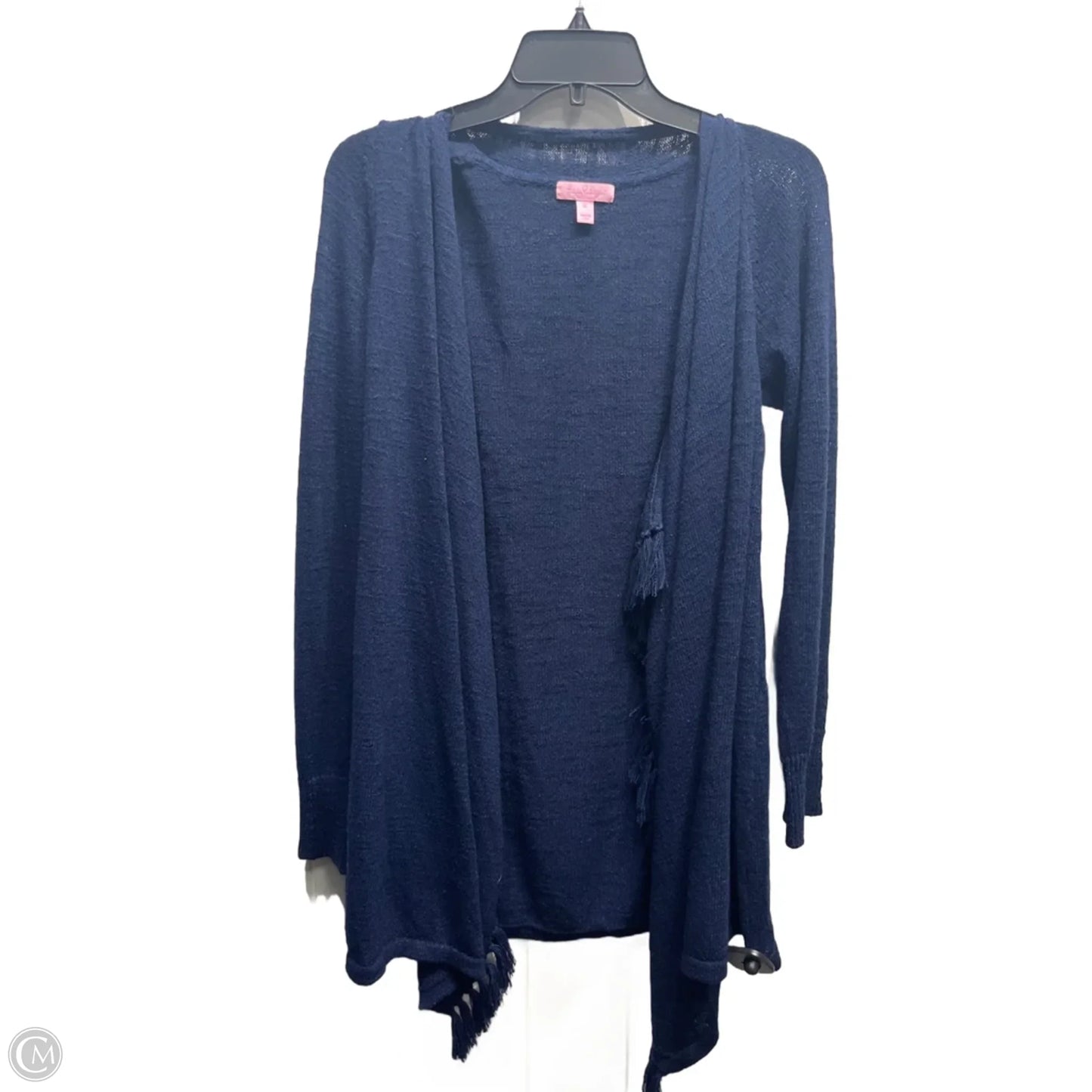 Sweater Cardigan Designer By Lilly Pulitzer In Navy, Size: Xl