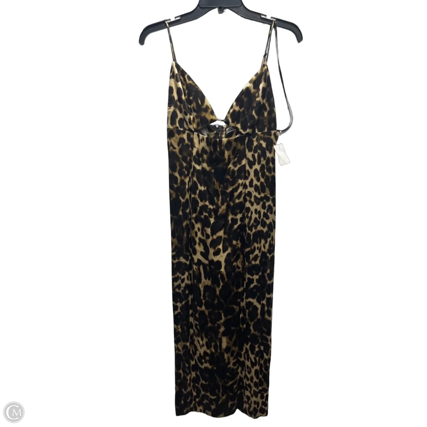 Dress Casual Midi By Zara In Animal Print, Size: M