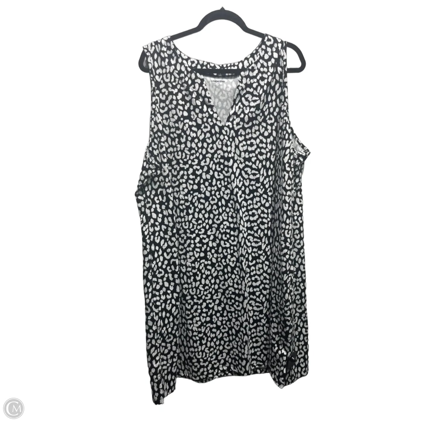Dress Casual Short By Lands End In Black & White, Size: 2x