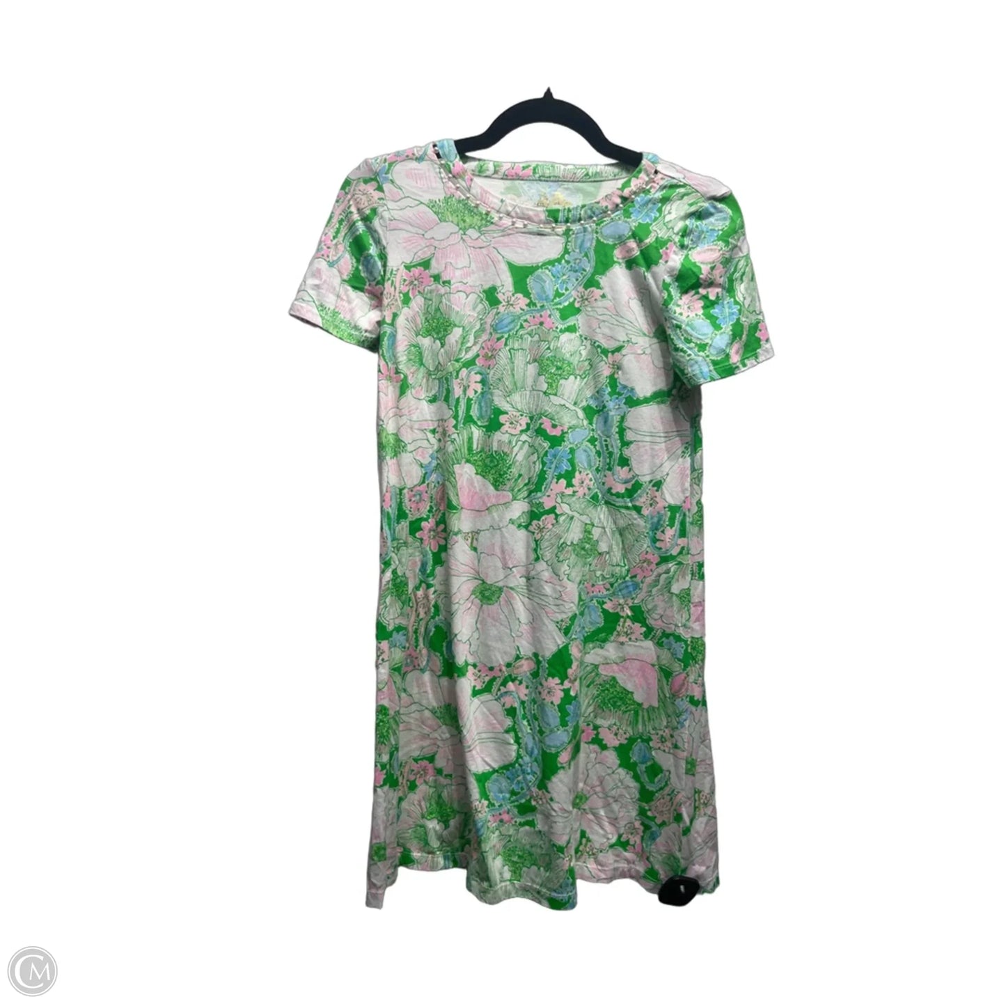 Dress Designer By Lilly Pulitzer In Green & Pink, Size: Xxs