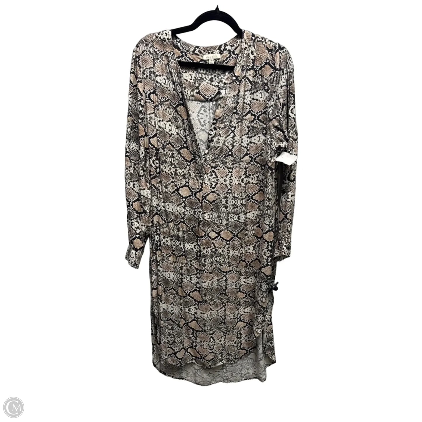 Dress Casual Midi By alex and lili In Black & Brown, Size: Xl