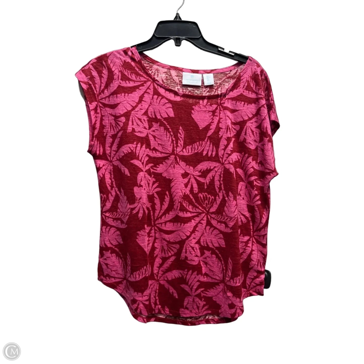 Top Short Sleeve By Cynthia Rowley In Pink & Red, Size: L