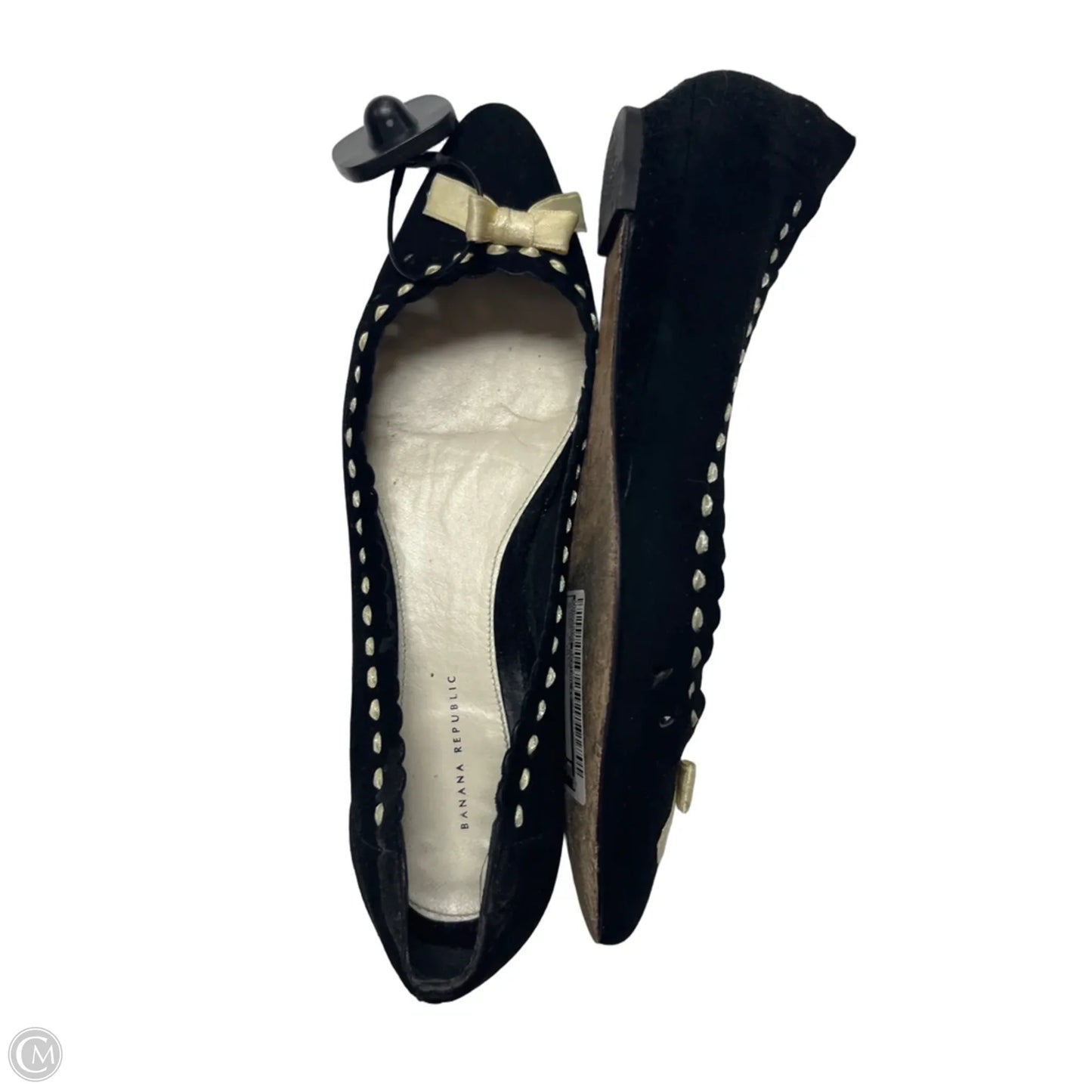 Shoes Flats By Banana Republic In Black & Yellow, Size: 7