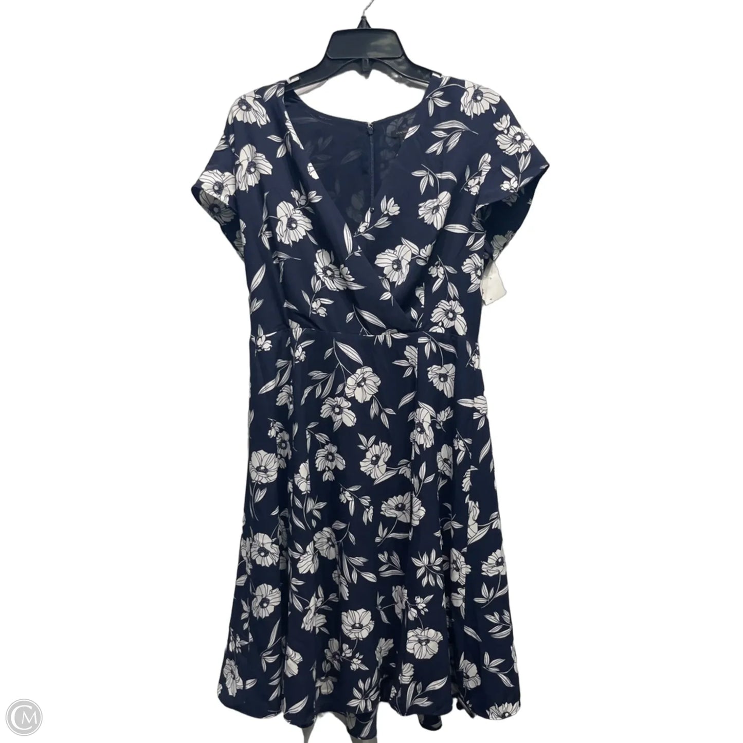 Dress Work By Ann Taylor In Blue & White, Size: 8