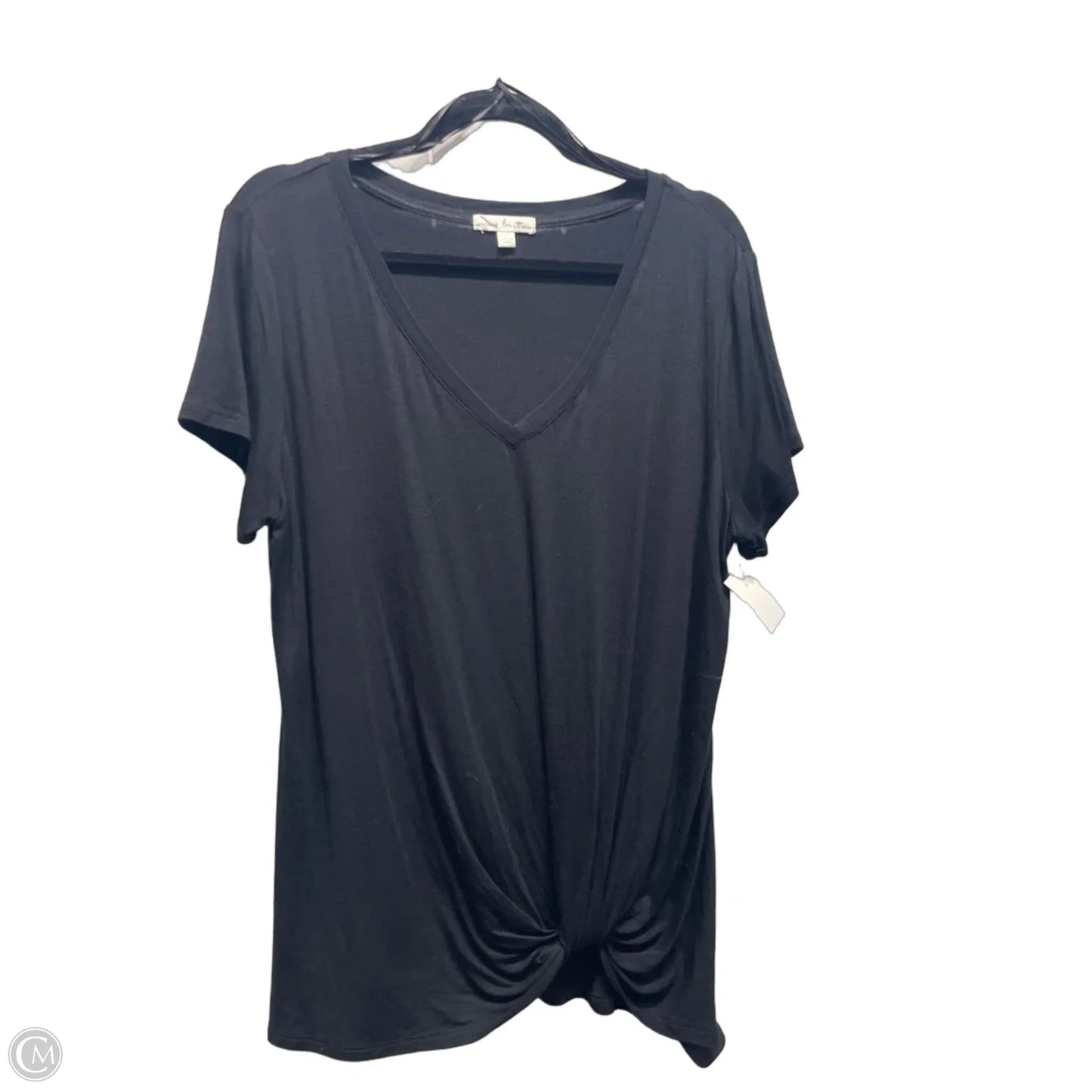 Top Short Sleeve Basic By Nine Britton In Black, Size: L