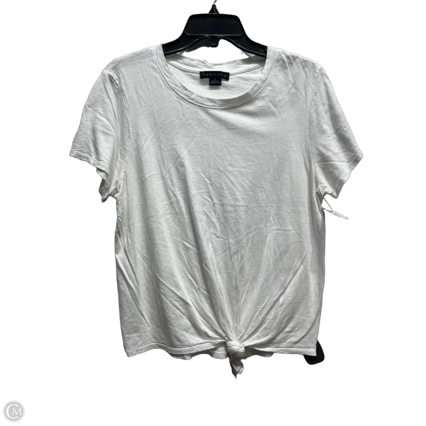 Top Short Sleeve Basic By Sanctuary In White, Size: L