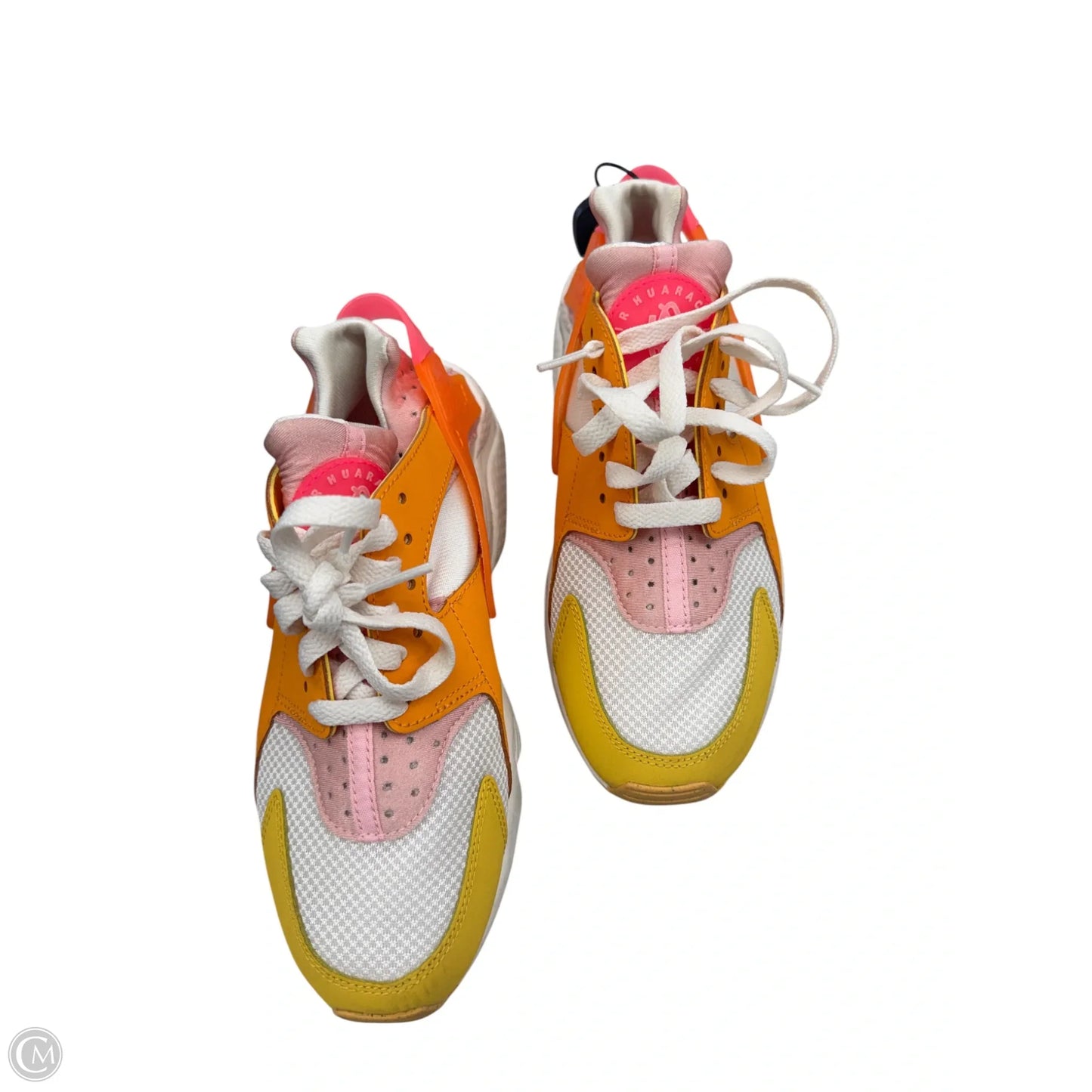 Shoes Athletic By Nike Apparel In Orange & Pink, Size: 5