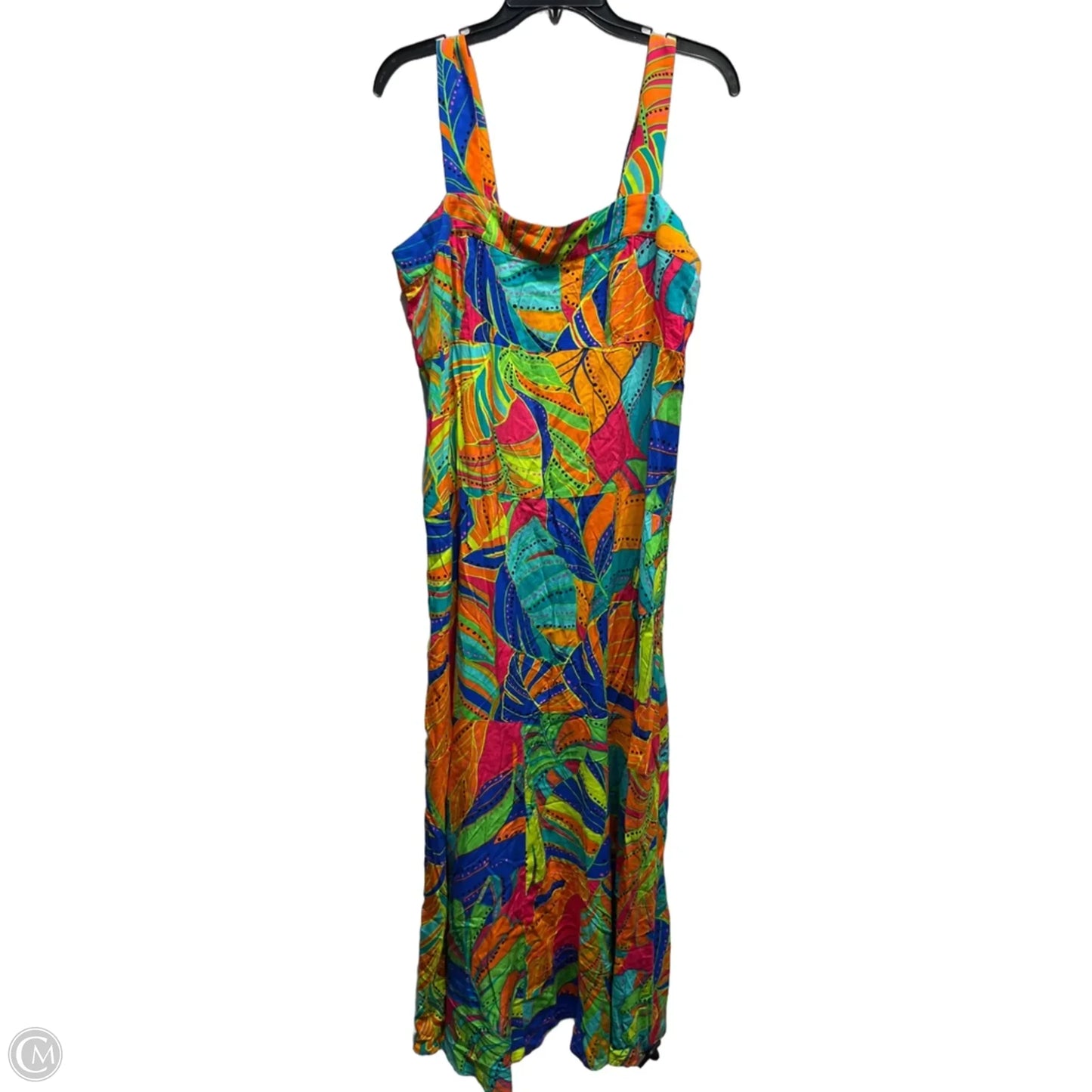 Dress Casual Maxi By 1.state In Blue & Orange, Size: L