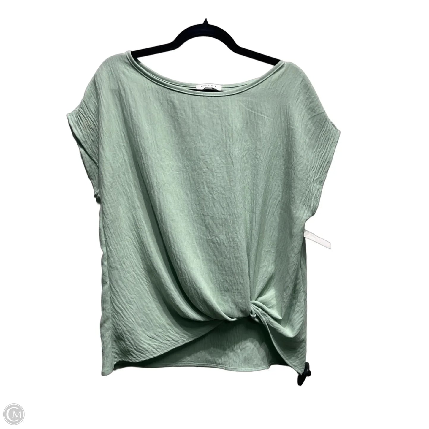 Top Short Sleeve By Gilli In Green, Size: L