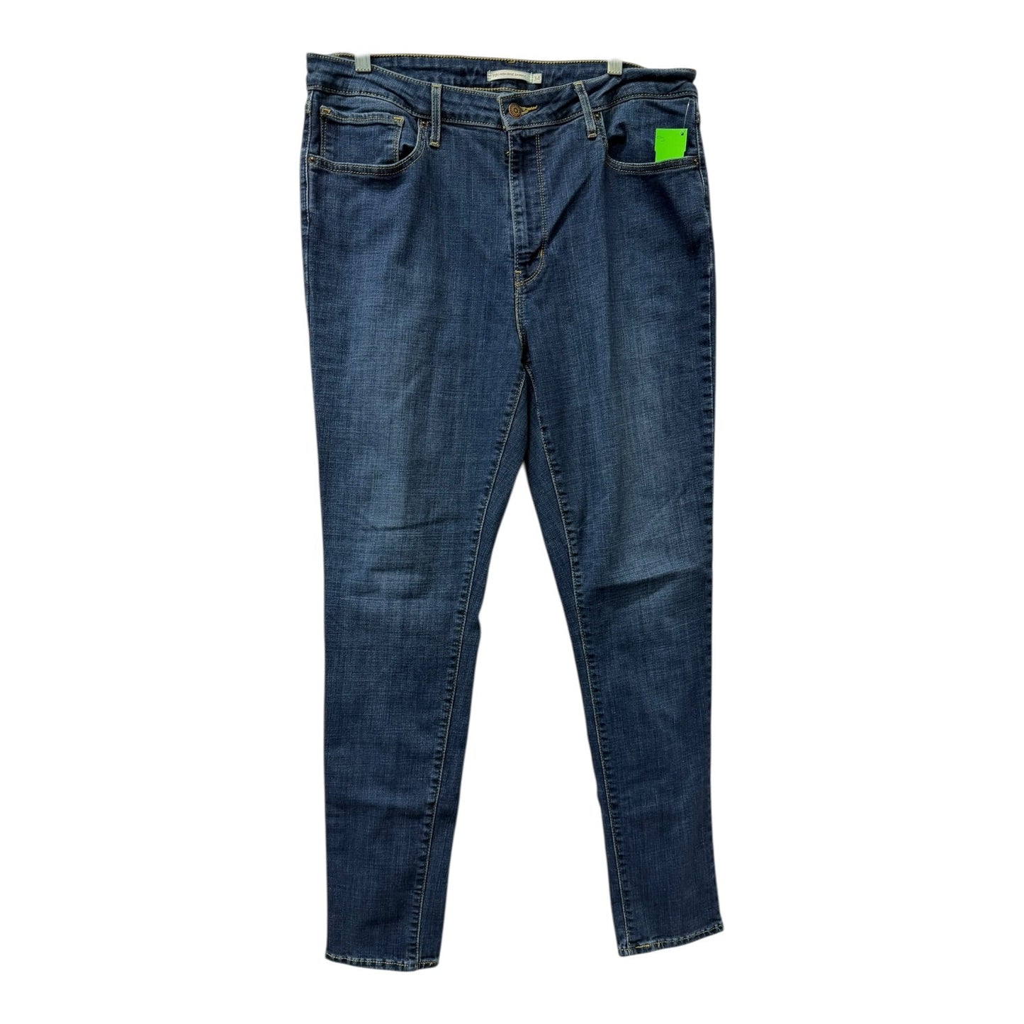 Jeans Straight By Levis In Blue, Size:18