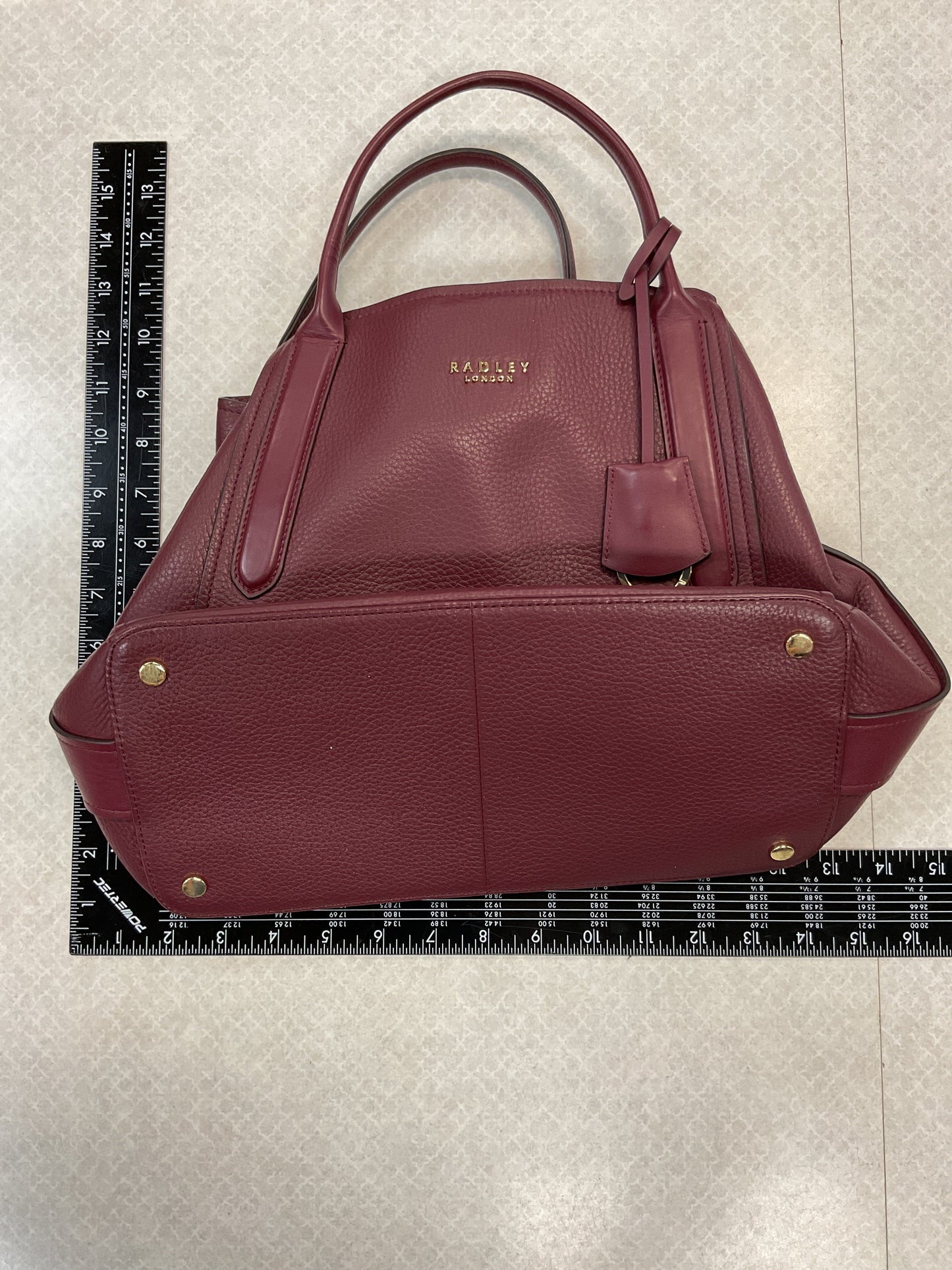 Handbag Leather By Radley London In Purple, Size:Medium