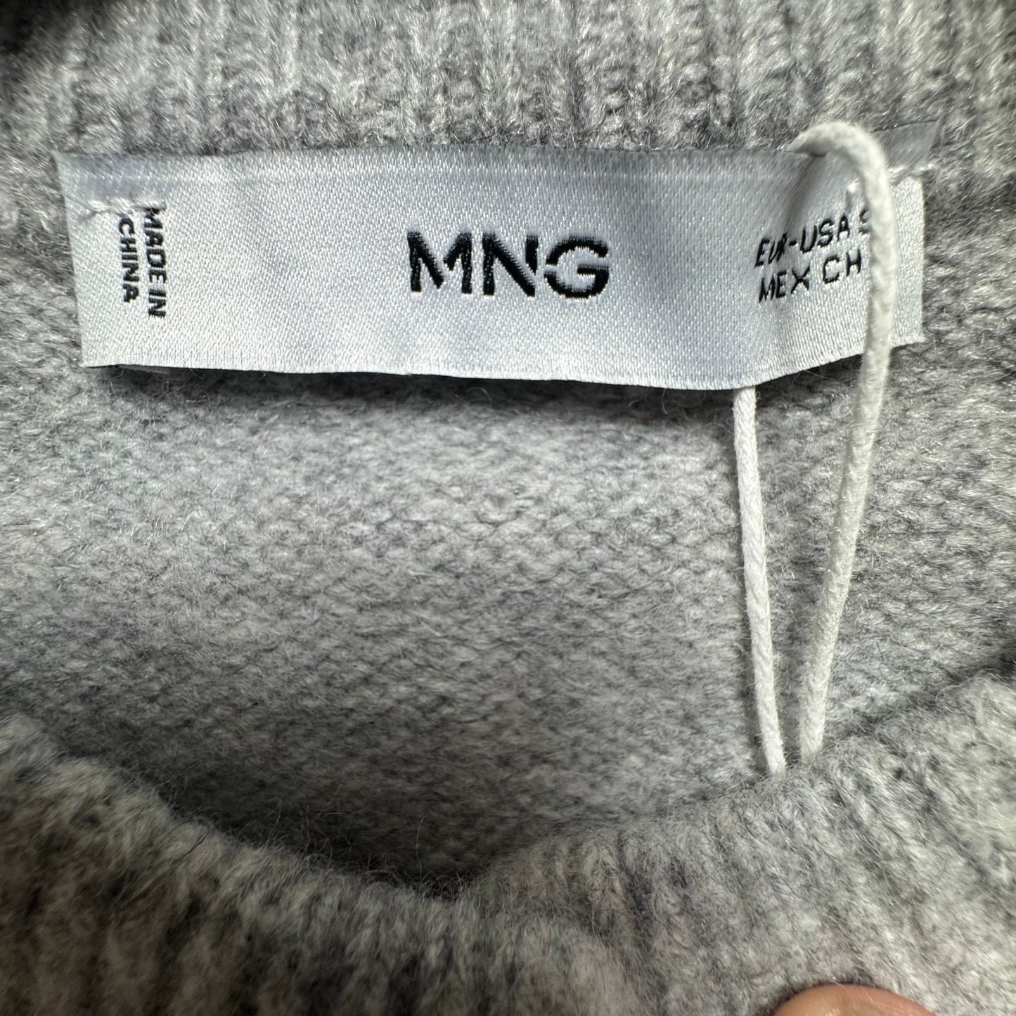 Sweater Cardigan By Mng In Grey, Size: S
