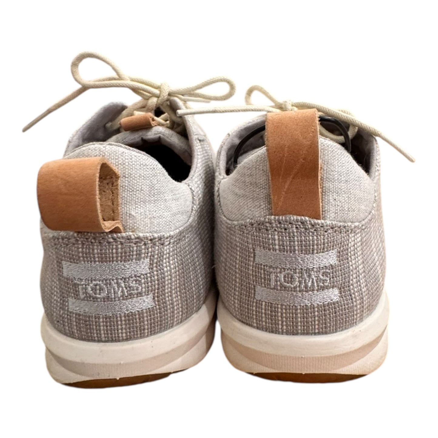 Shoes Sneakers By Toms In Grey & White, Size:9