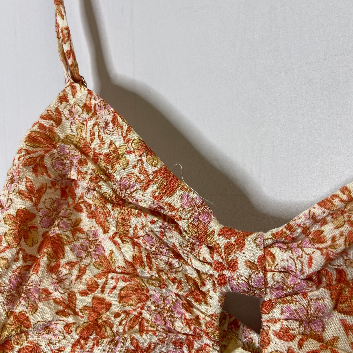 Dress Casual Short By Promesa In Orange & Pink, Size: M