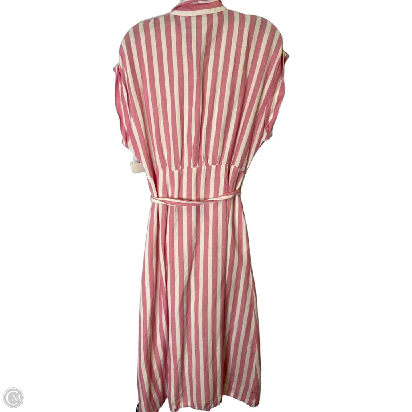Dress Casual Midi By Loft In Pink, Size: 12