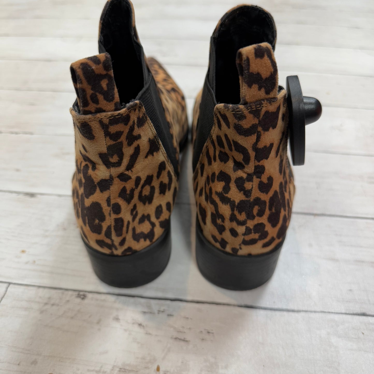 Boots Ankle Flats By A New Day In Animal Print, Size: 9