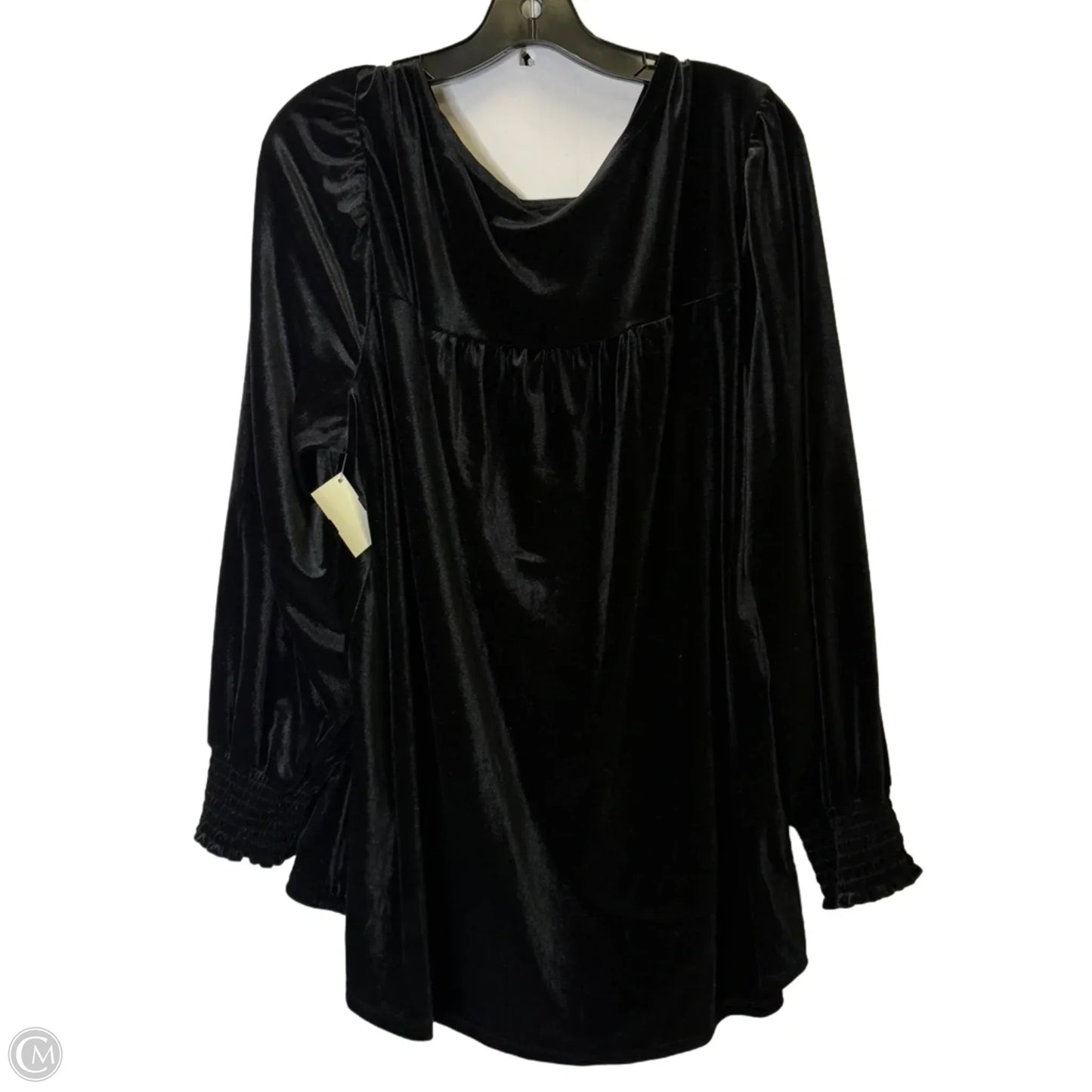 Top Long Sleeve By Wonderly In Black, Size: 3x