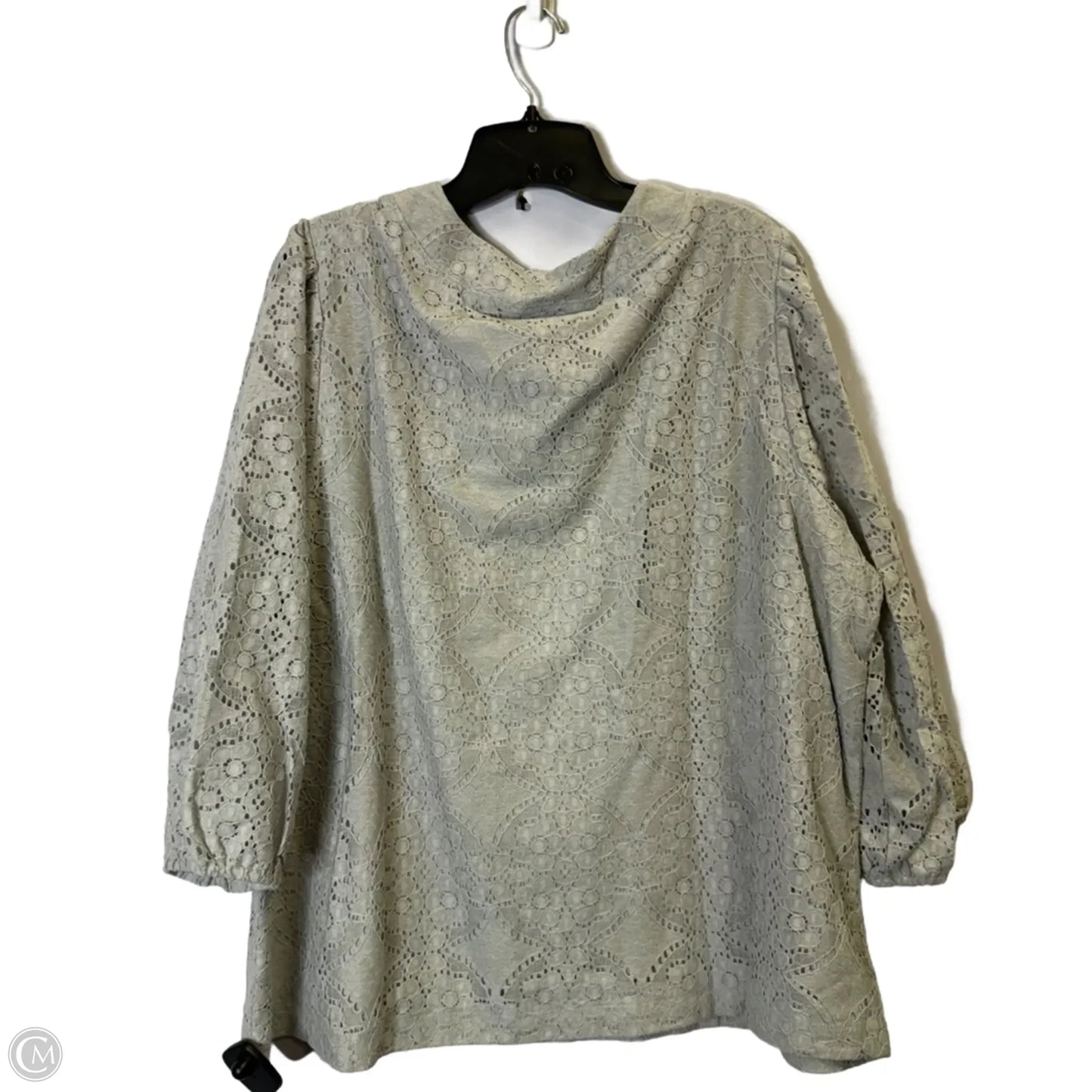 Top Long Sleeve By J. Jill In Grey, Size: 2x