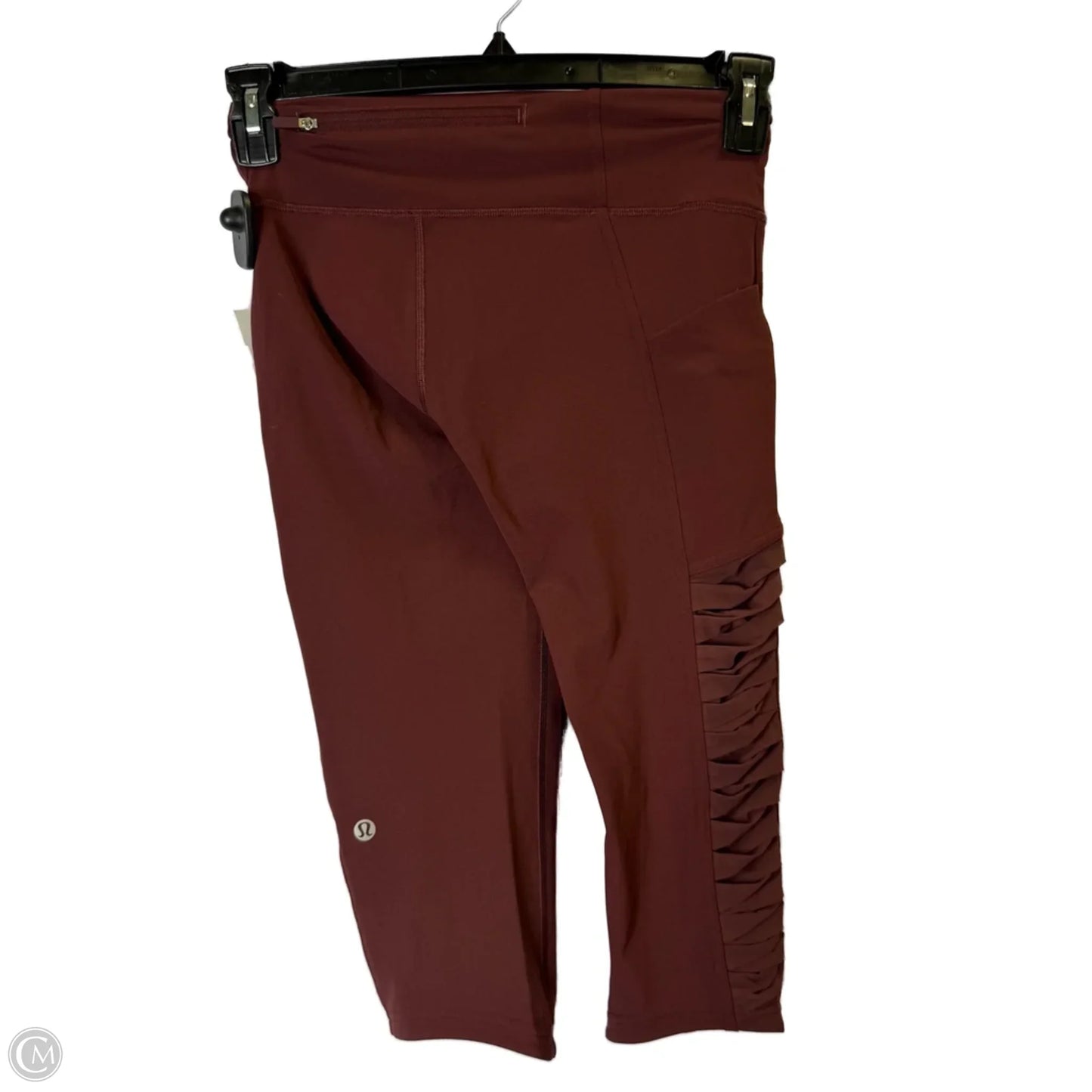 Athletic Leggings Capris By Lululemon In Red, Size: 4